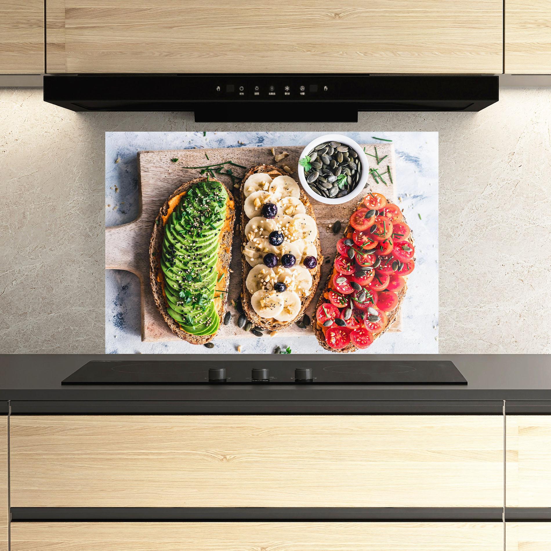 Стъклен панел за кухня Breakfast mockup 3