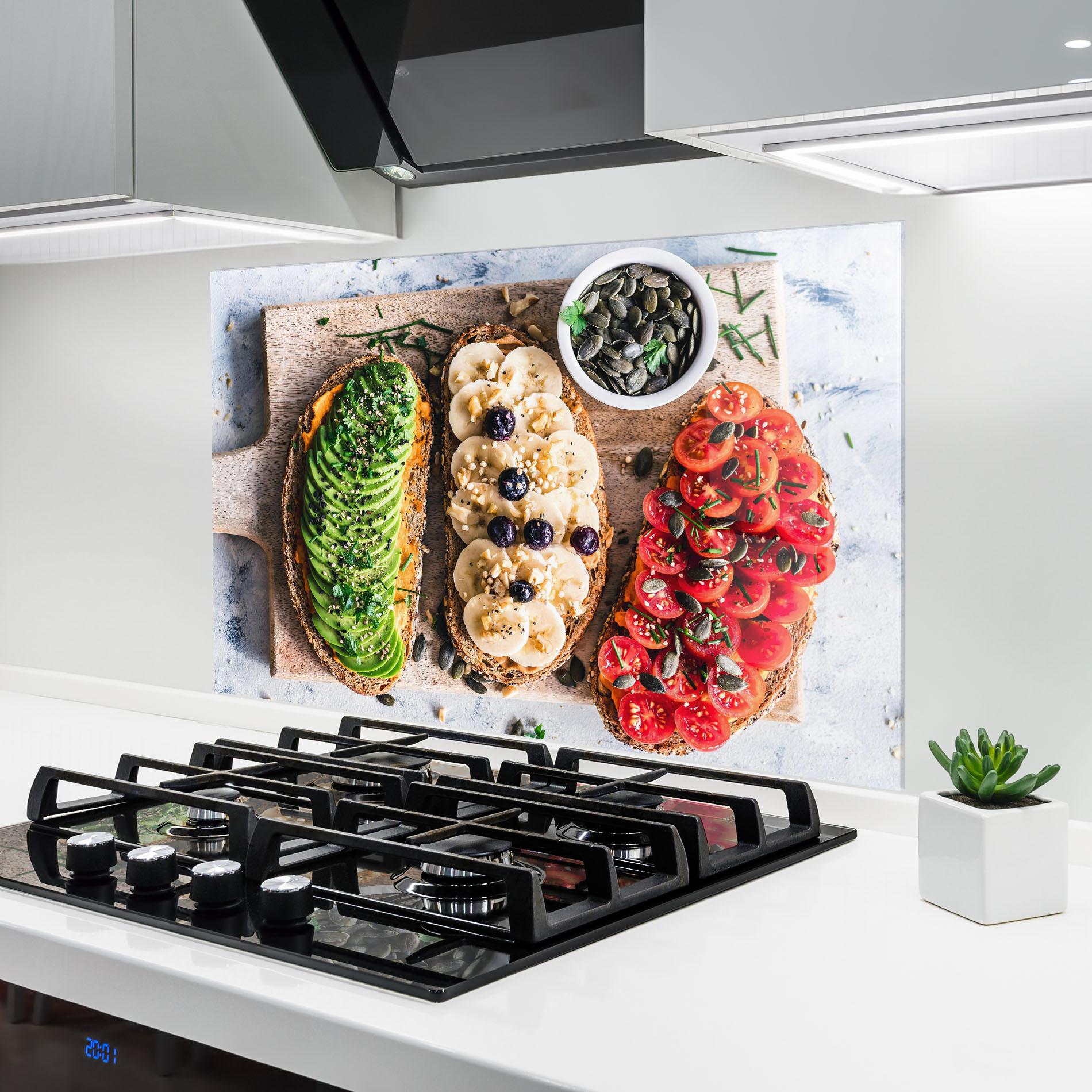 Стъклен панел за кухня Breakfast mockup 6