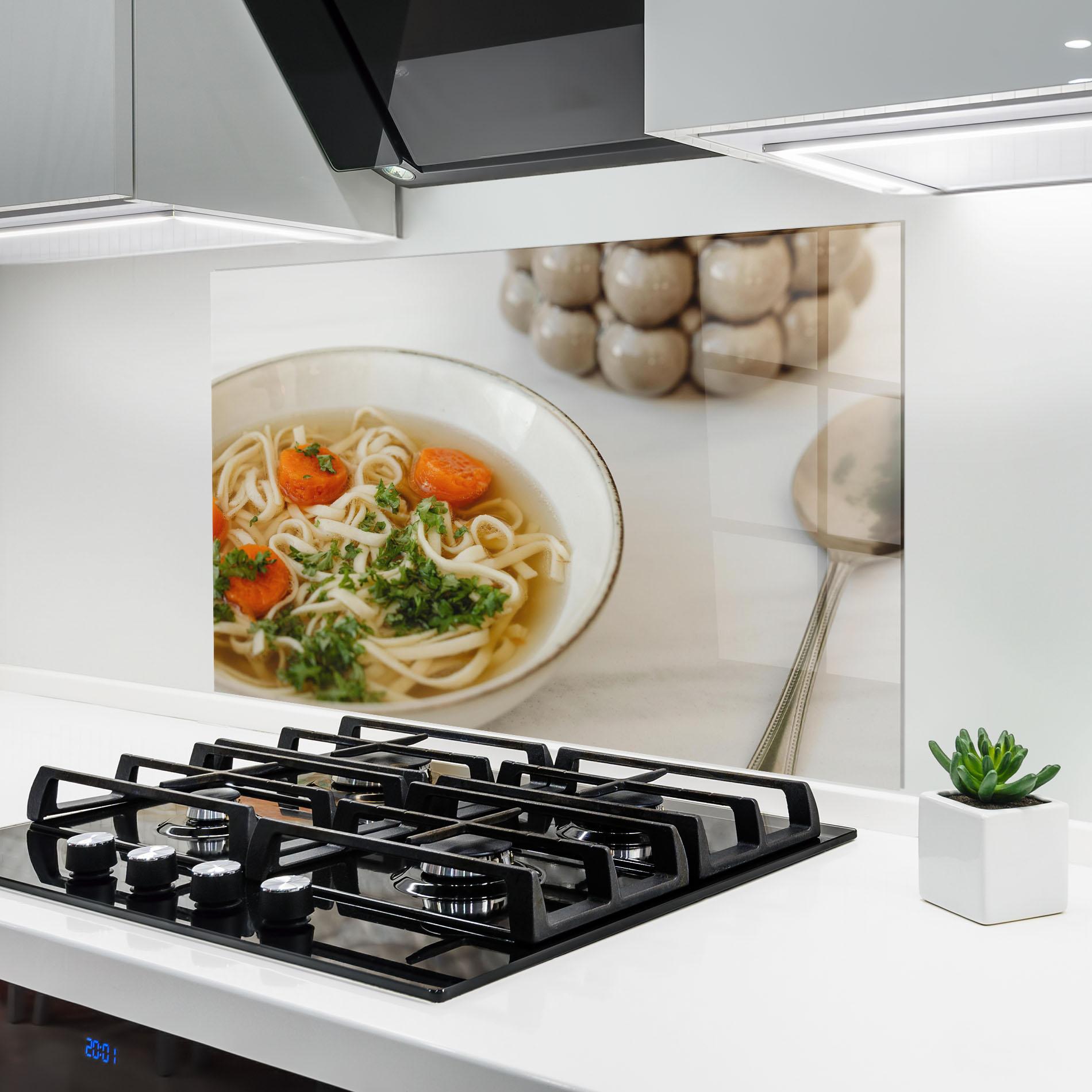 Стъклен панел за кухня Soup mockup 6