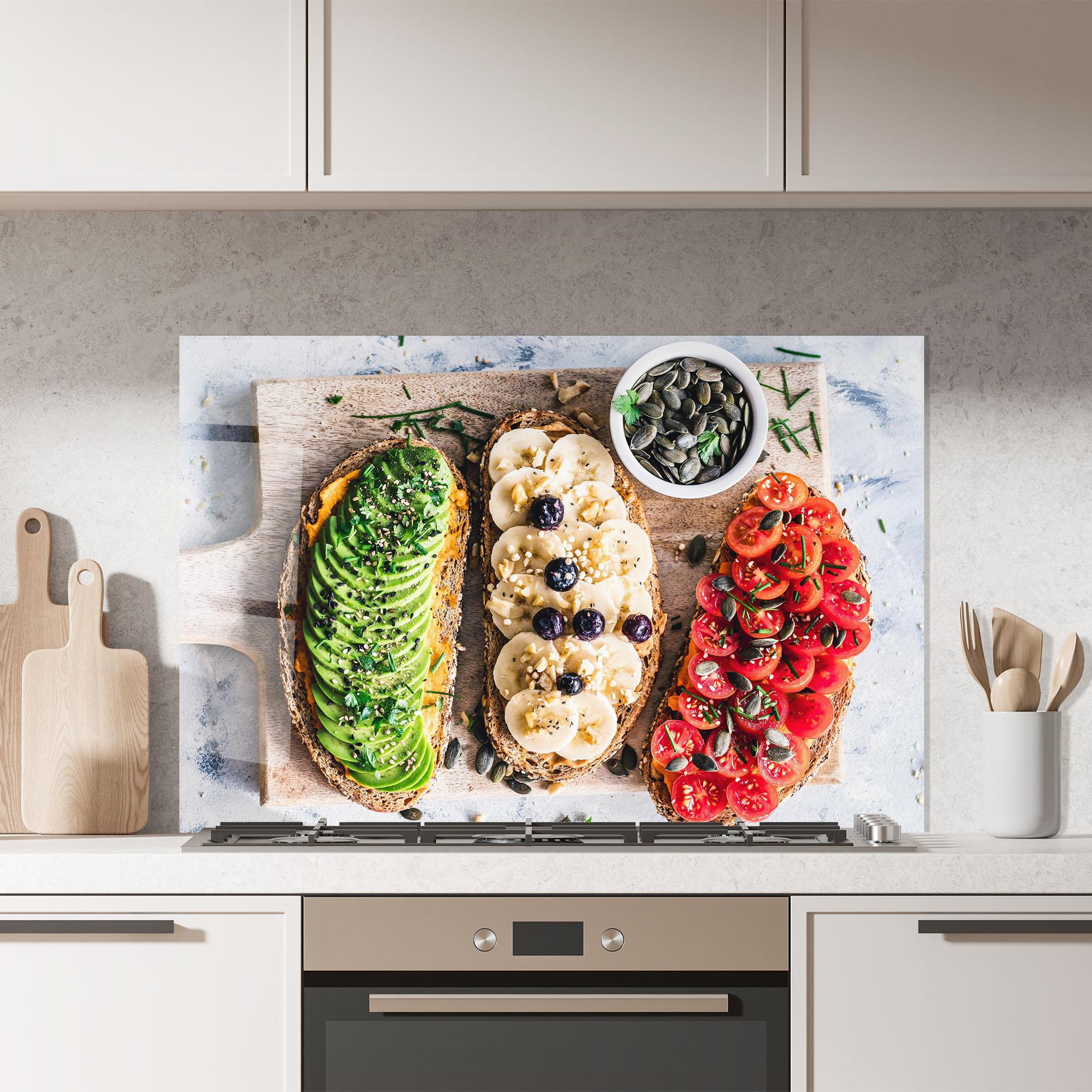 Стъклен панел за кухня Breakfast mockup 7