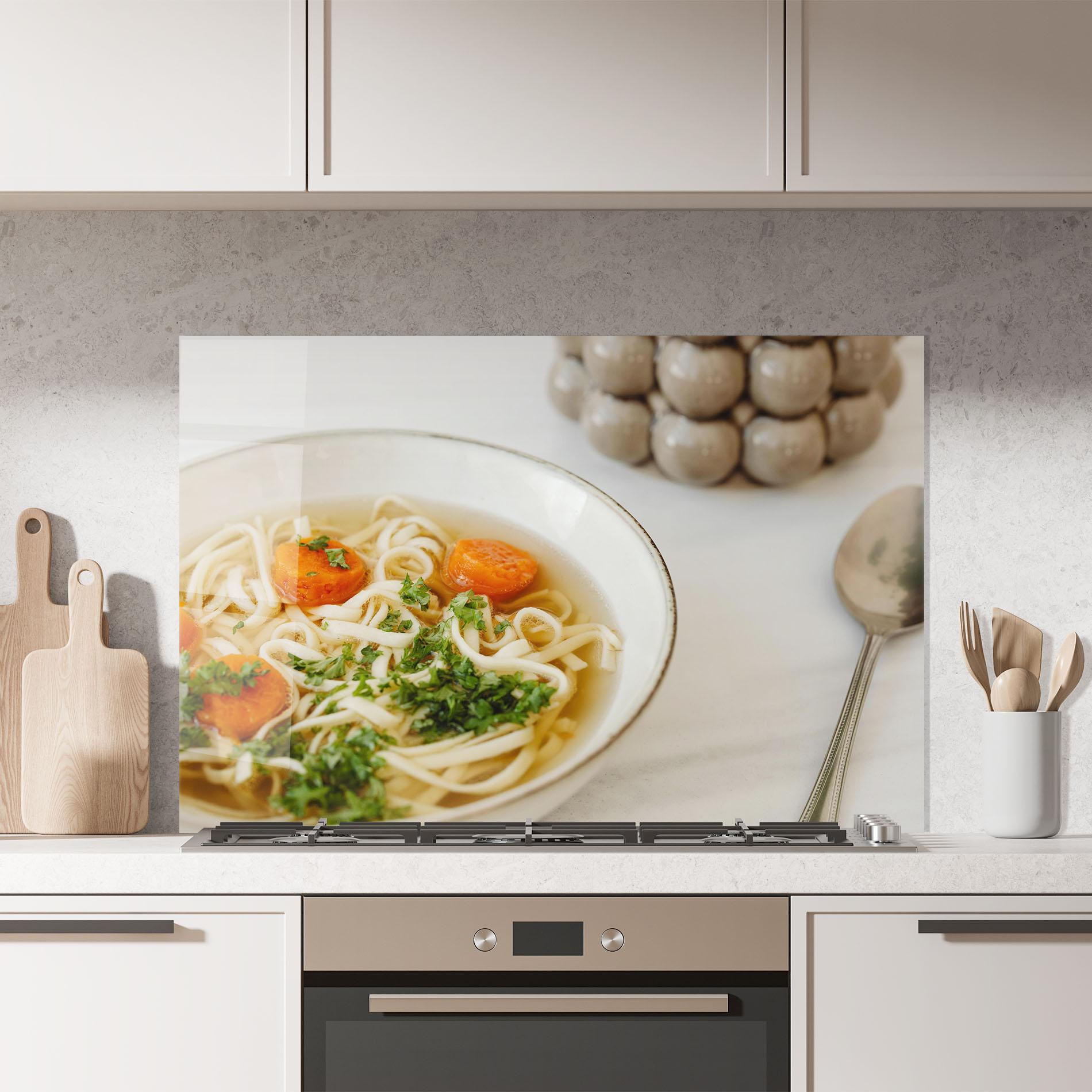 Стъклен панел за кухня Soup mockup 7