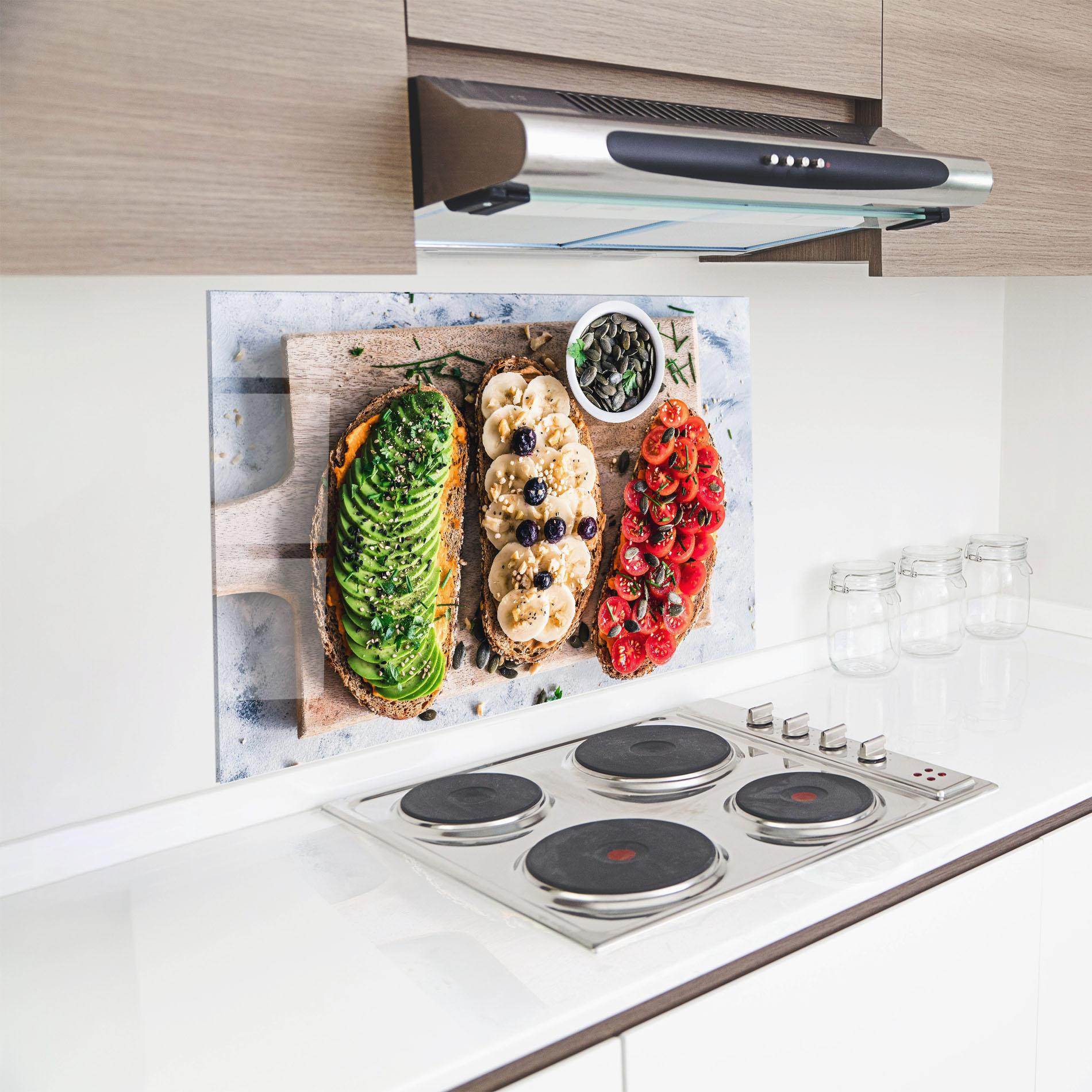 Стъклен панел за кухня Breakfast mockup 8