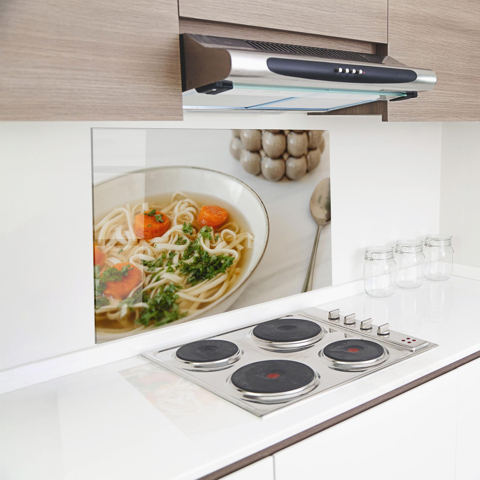 Стъклен панел за кухня Soup mockup 8