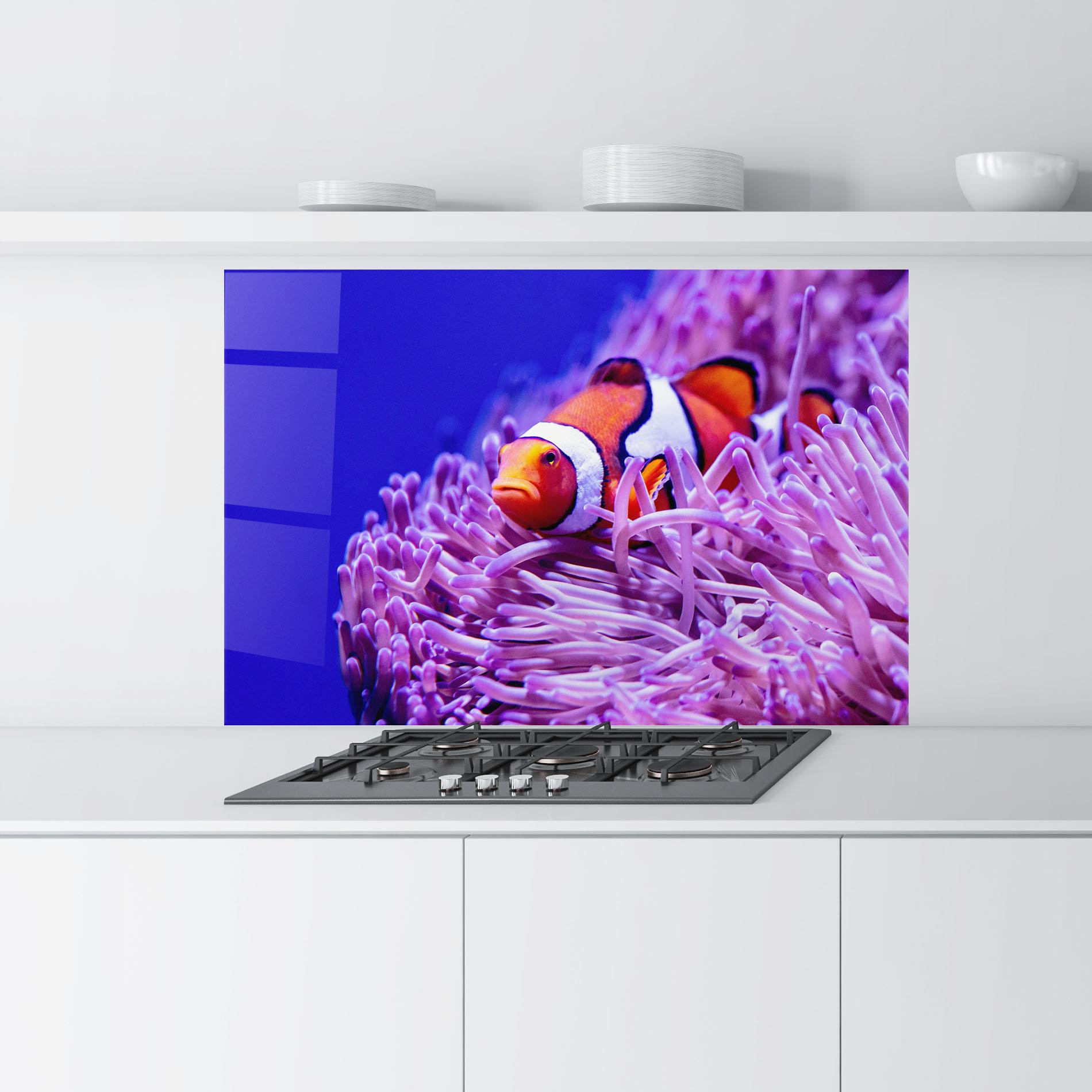 Стъклен панел за кухня Angry Nemo mockup 9