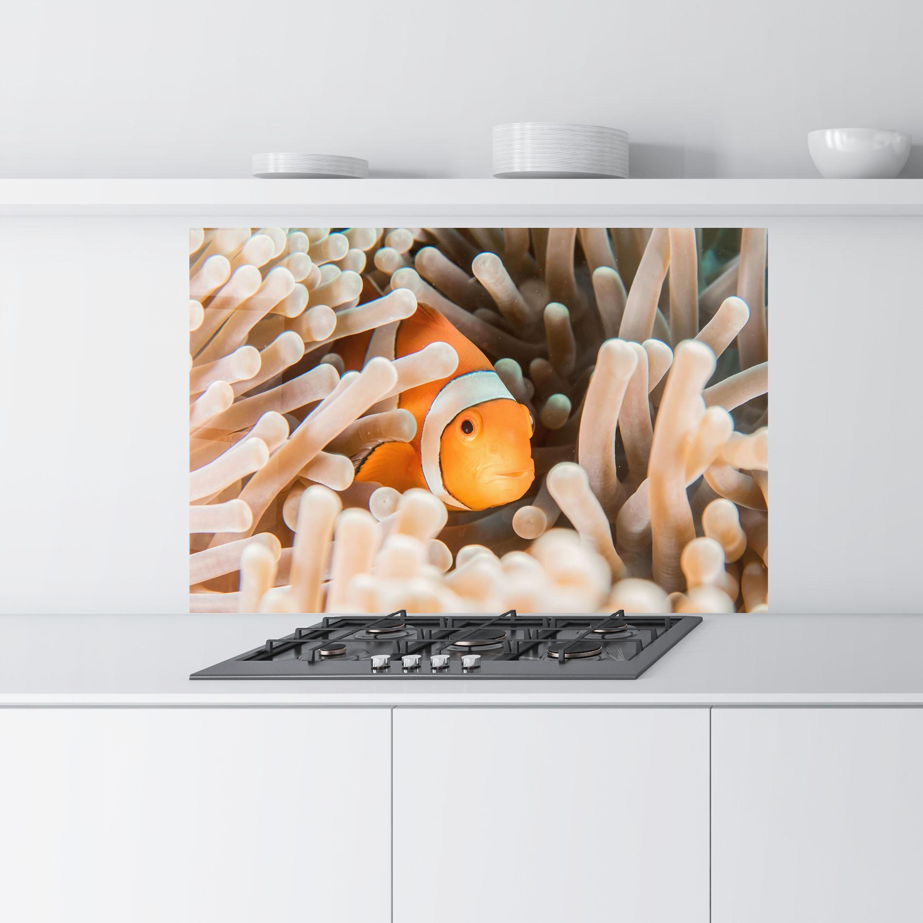 Стъклен панел за кухня Cute Nemo mockup 9