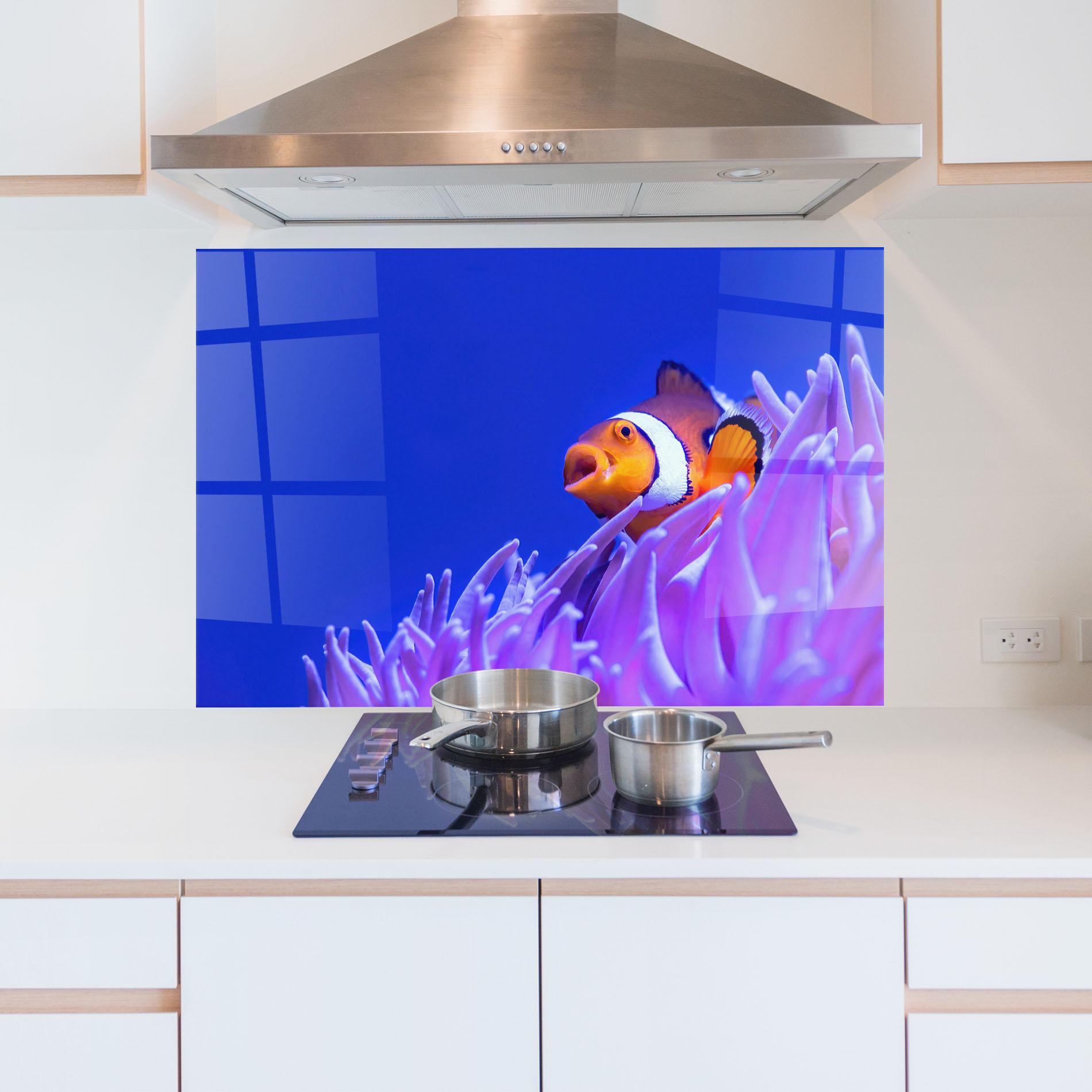 Стъклен панел за кухня Hungry Nemo mockup 5