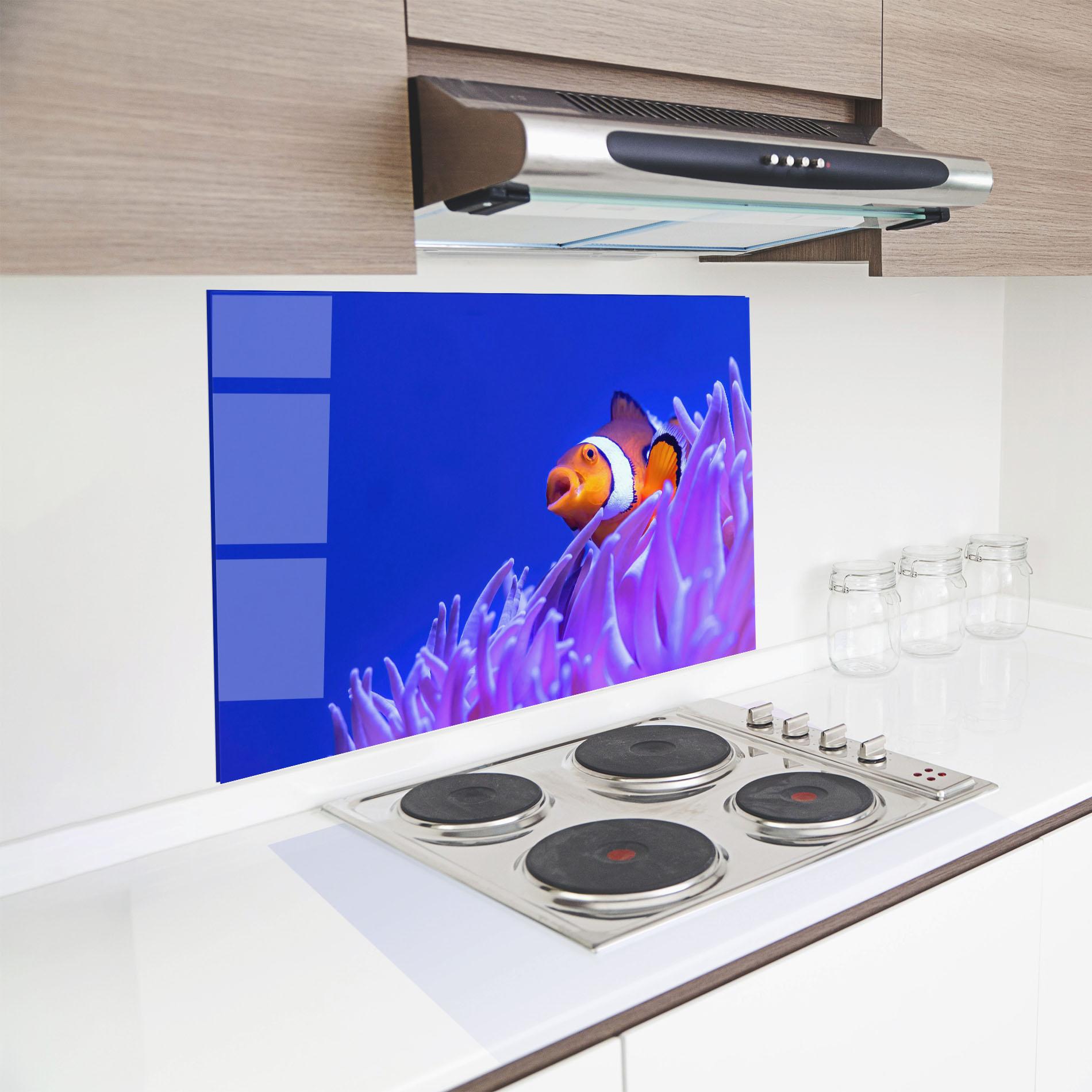 Стъклен панел за кухня Hungry Nemo mockup 8