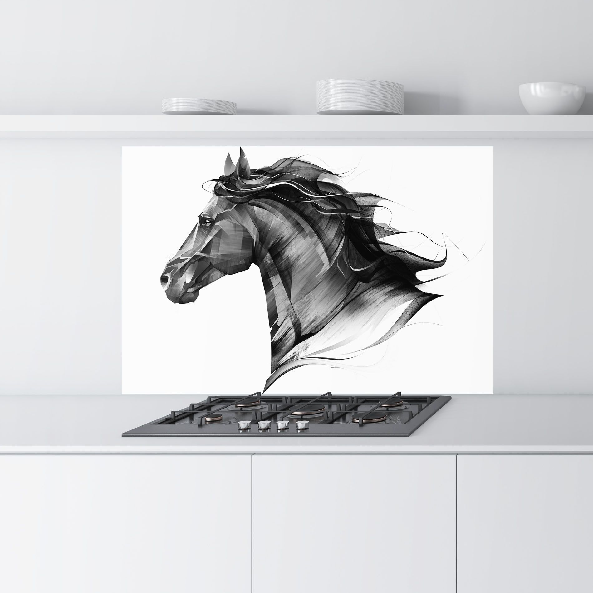 Black Portrait Horse mockup 9