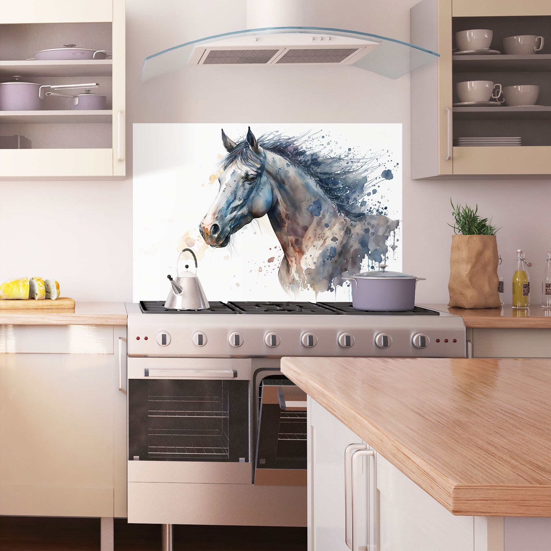 Blue Horse Painting mockup 1