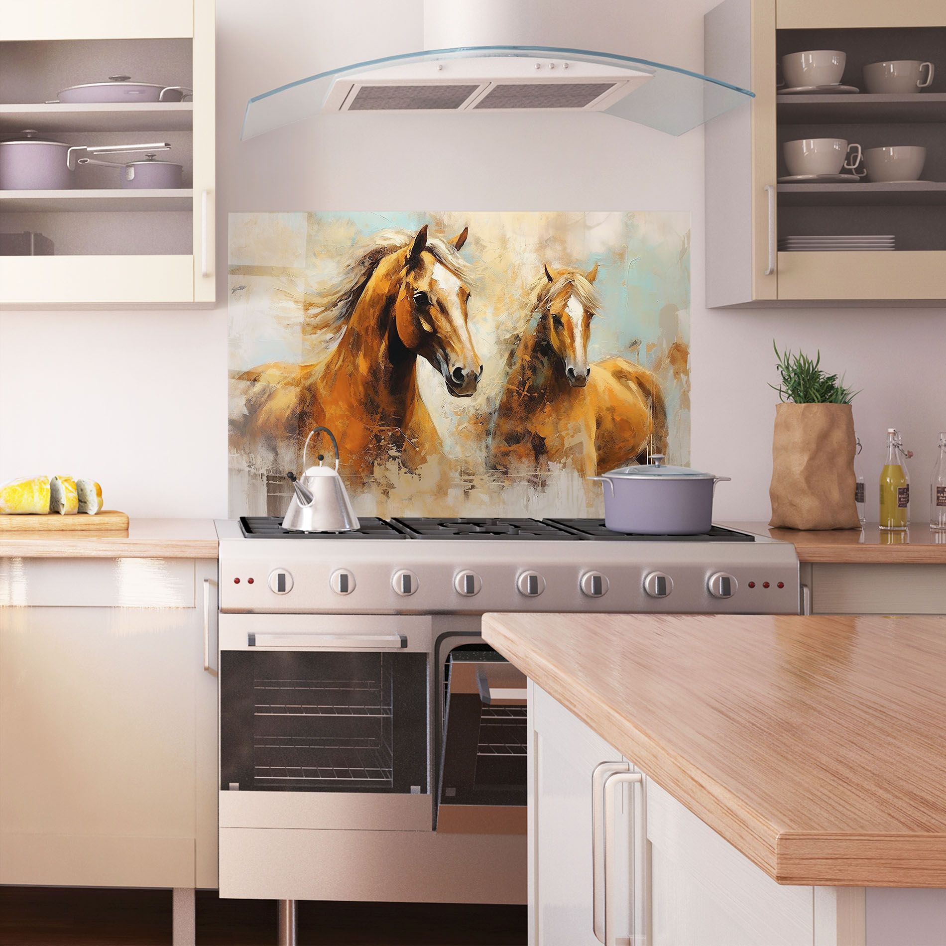 Brown Horses Staying mockup 1