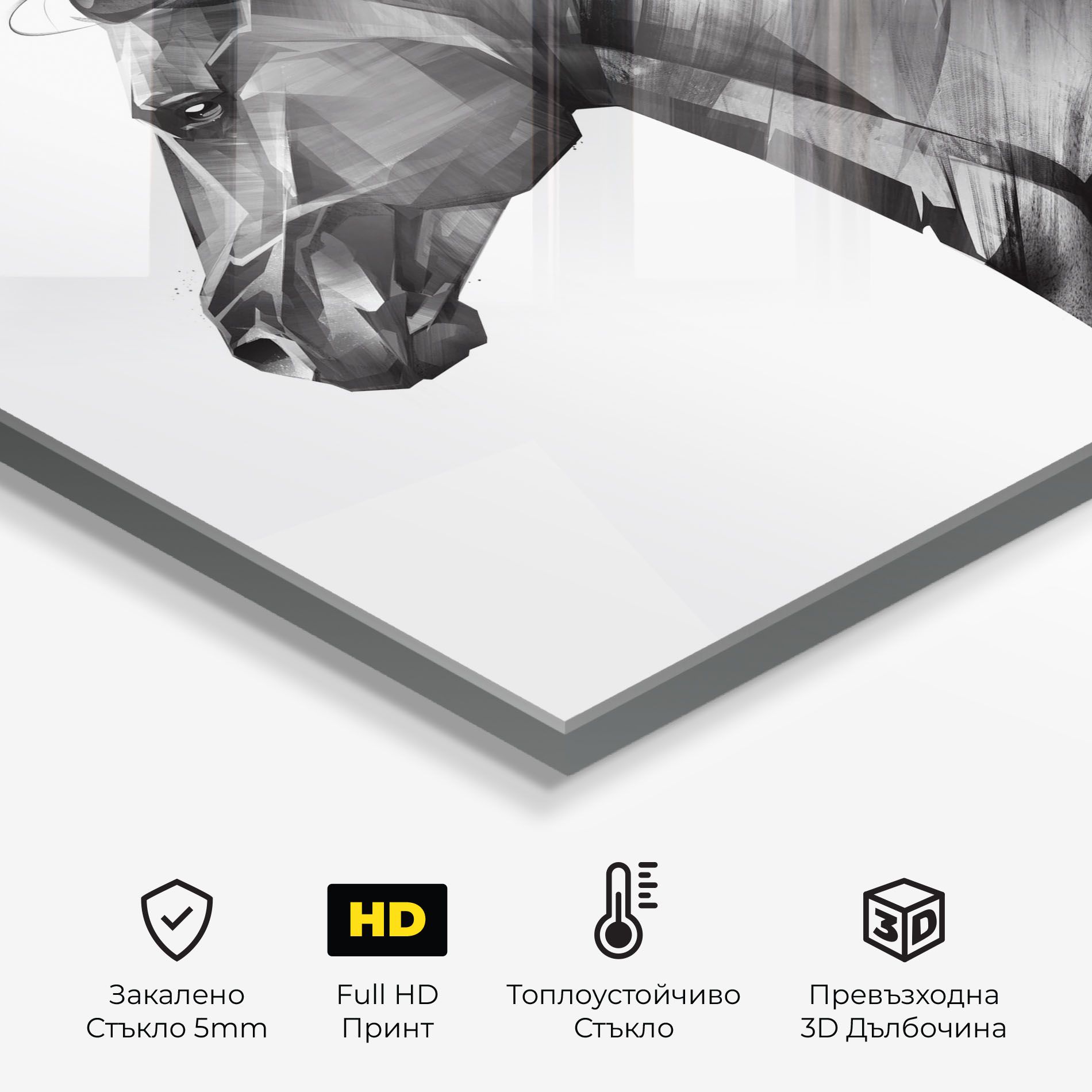 Black Portrait Horse mockup 2