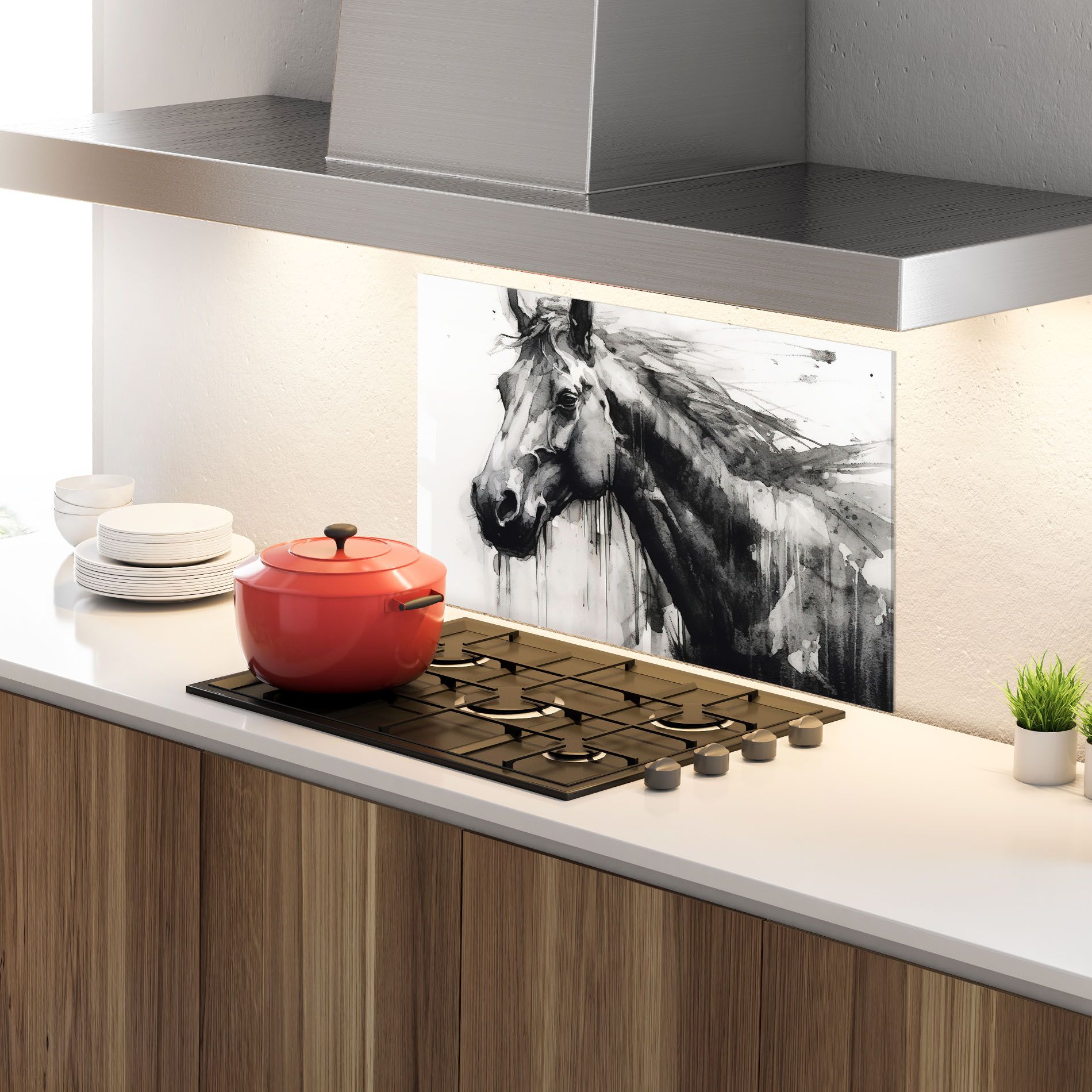 Black Horse Painting mockup 4