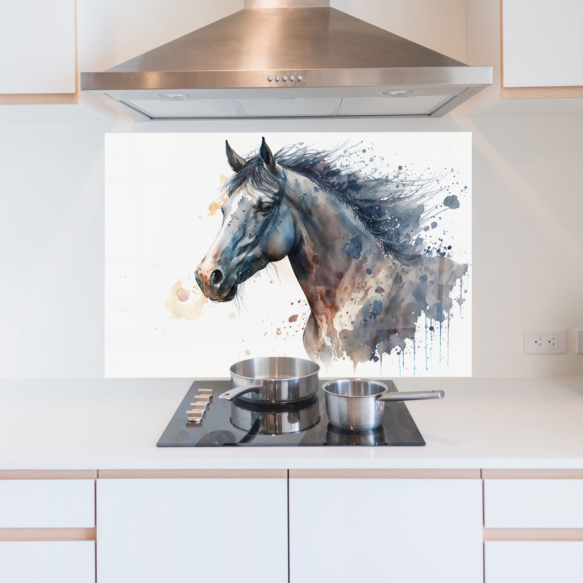 Blue Horse Painting mockup 5