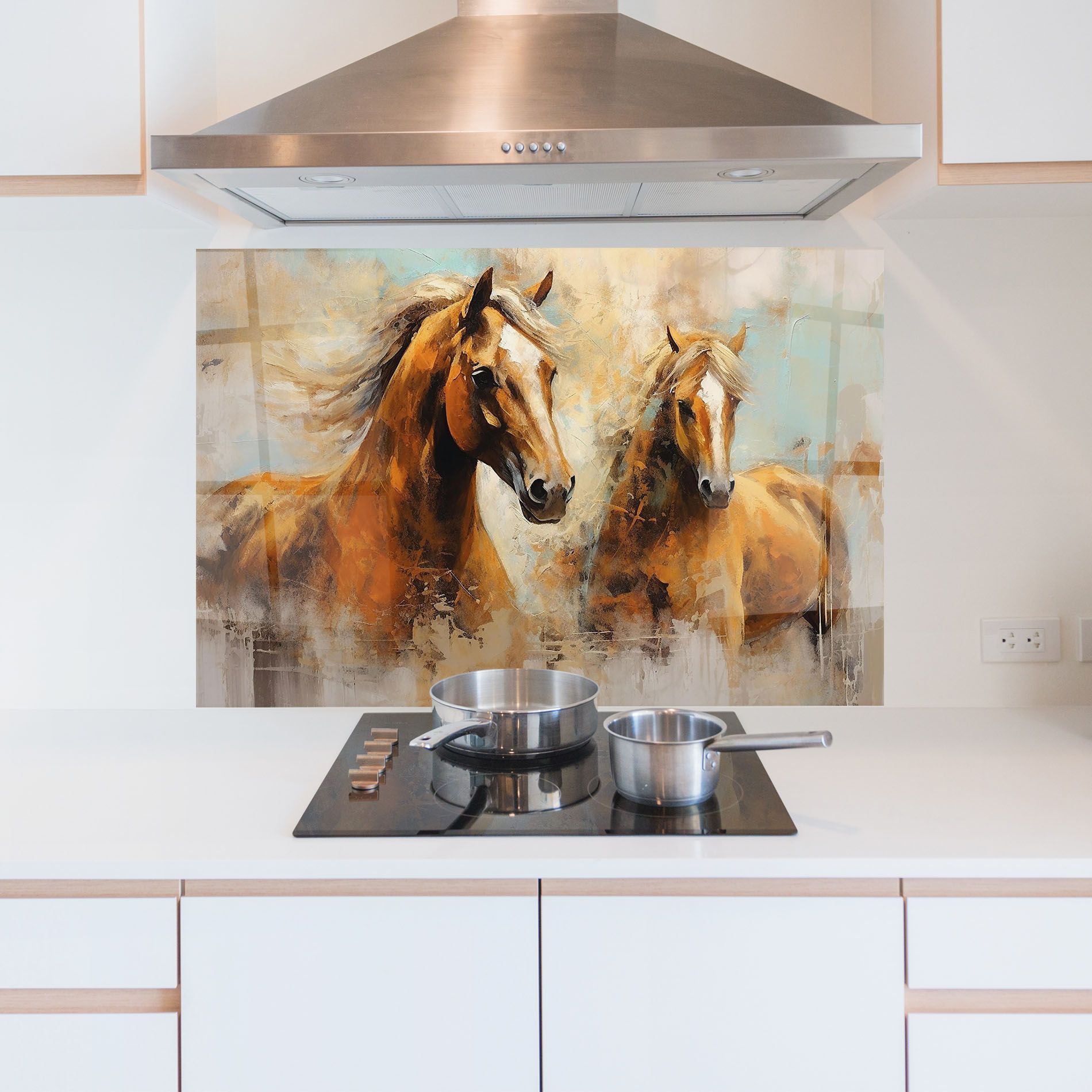 Brown Horses Staying mockup 5