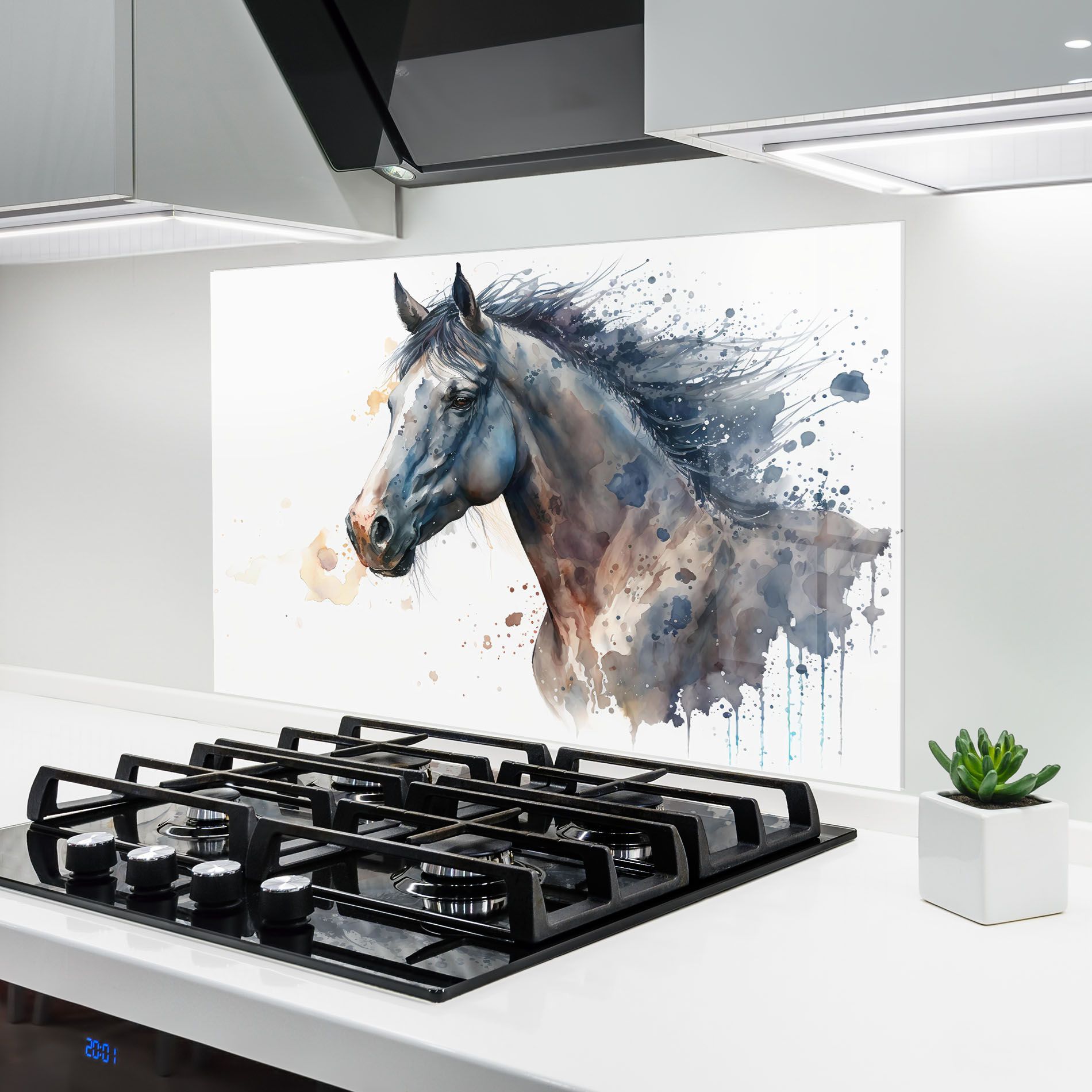 Blue Horse Painting mockup 6