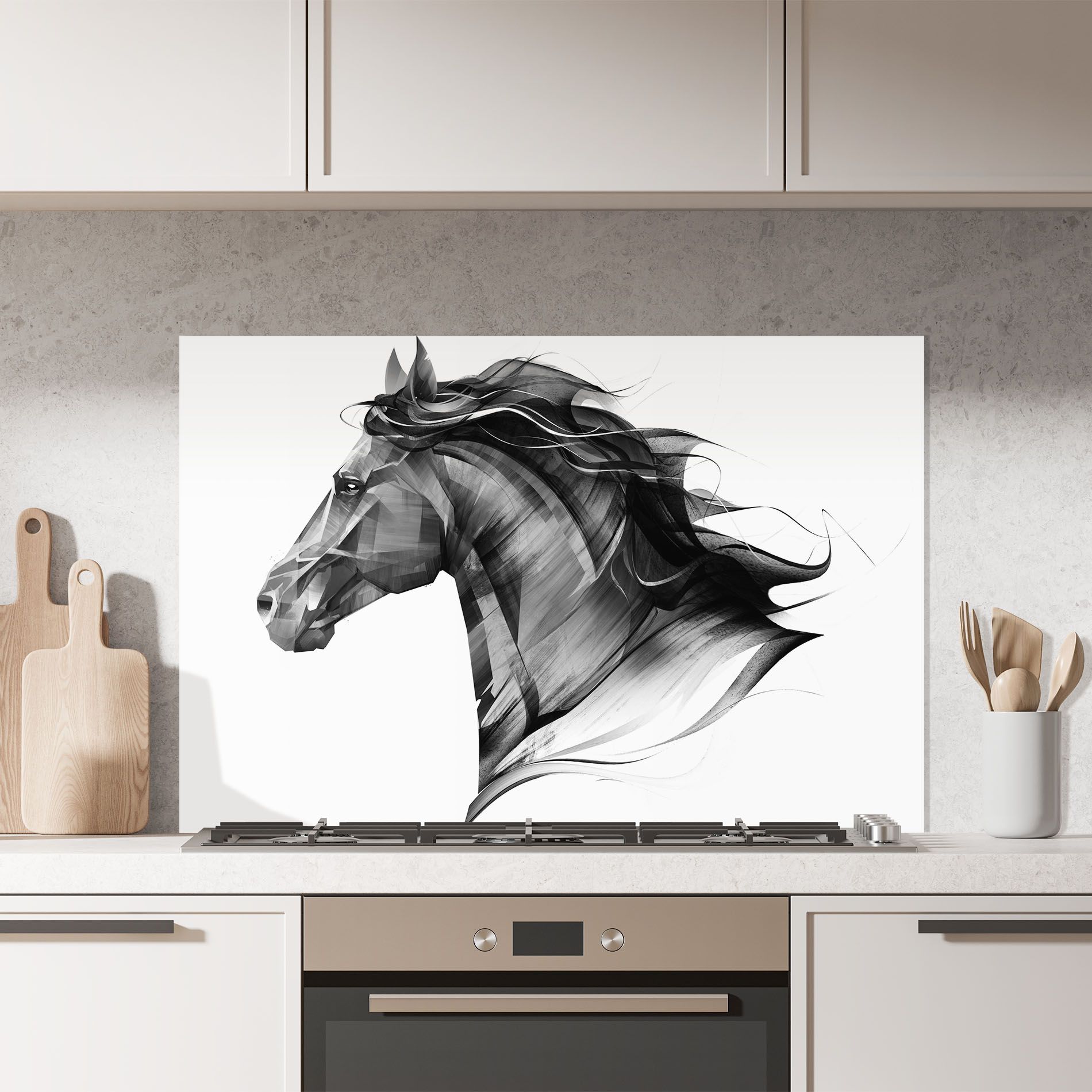 Black Portrait Horse mockup 7