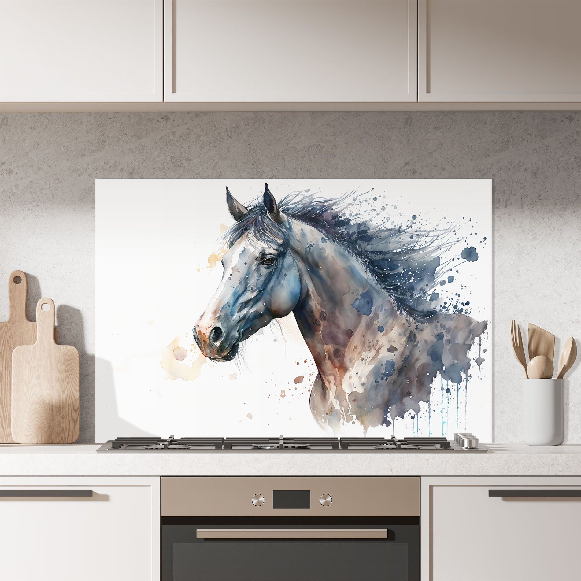 Blue Horse Painting mockup 7