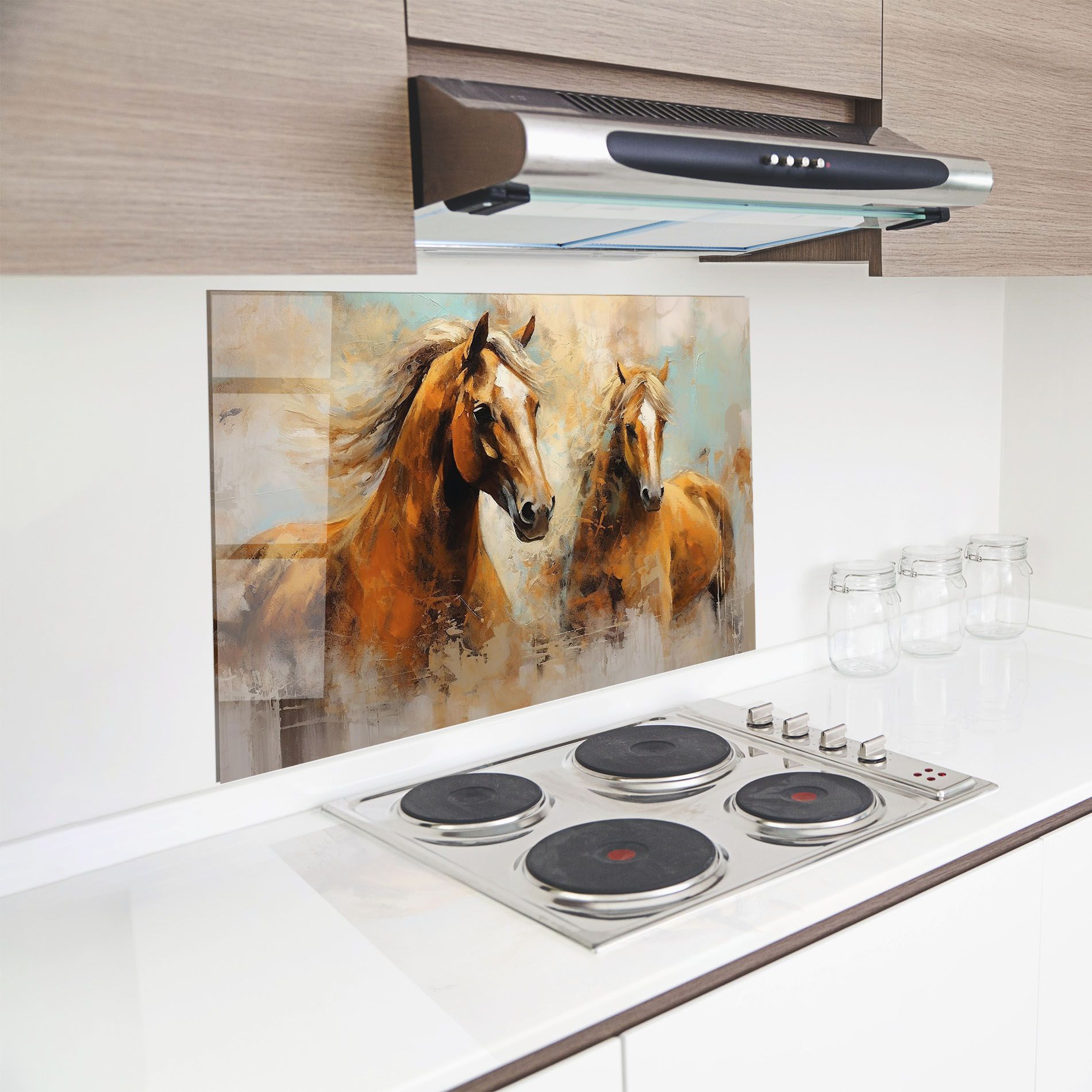 Brown Horses Staying mockup 8