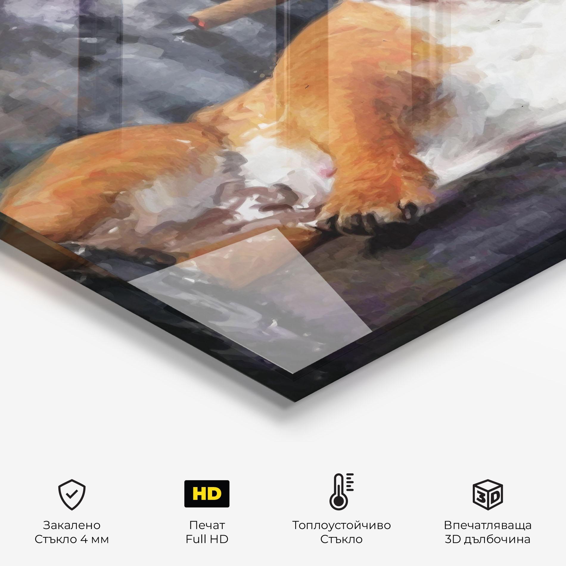 Стъклен панел за кухня Enjoy Life mockup 2