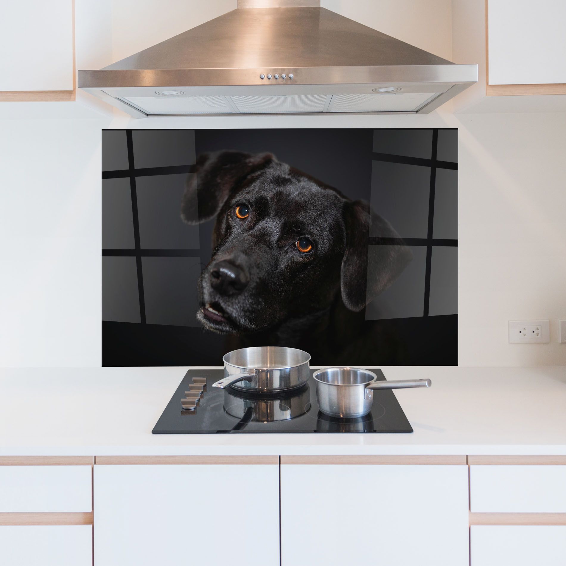 Black Dog Portrait mockup 5