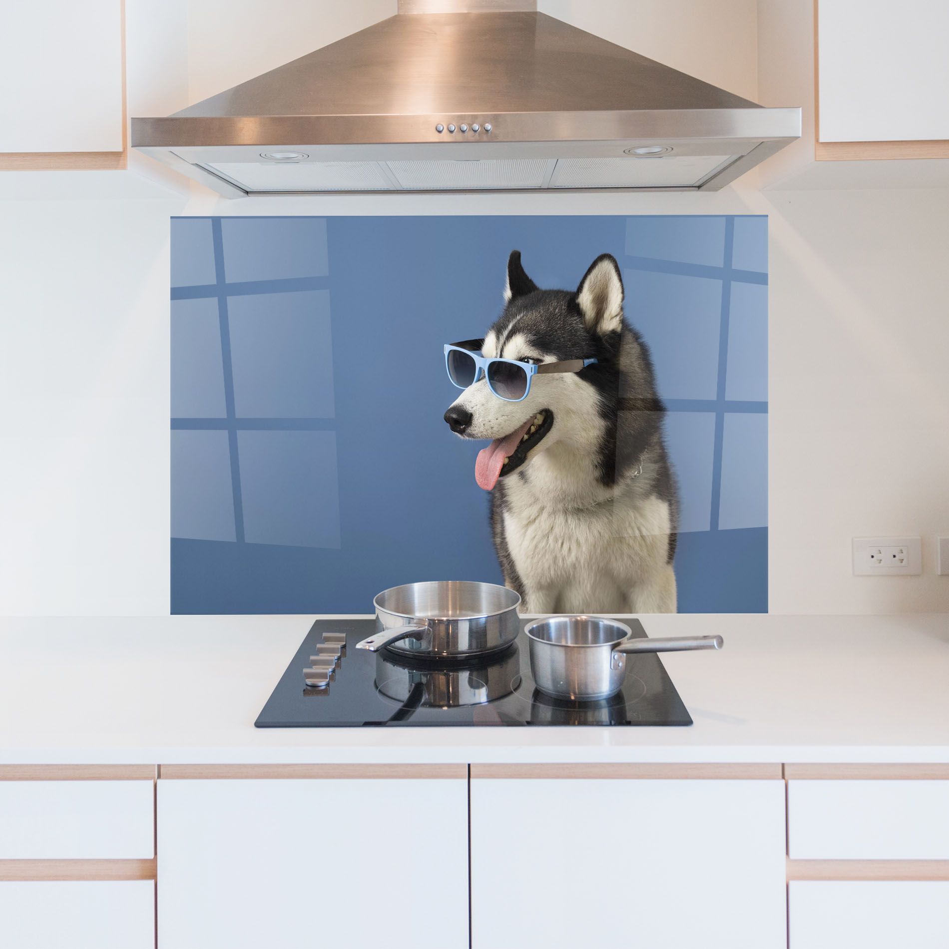 Blue Glasses Dog mockup 5