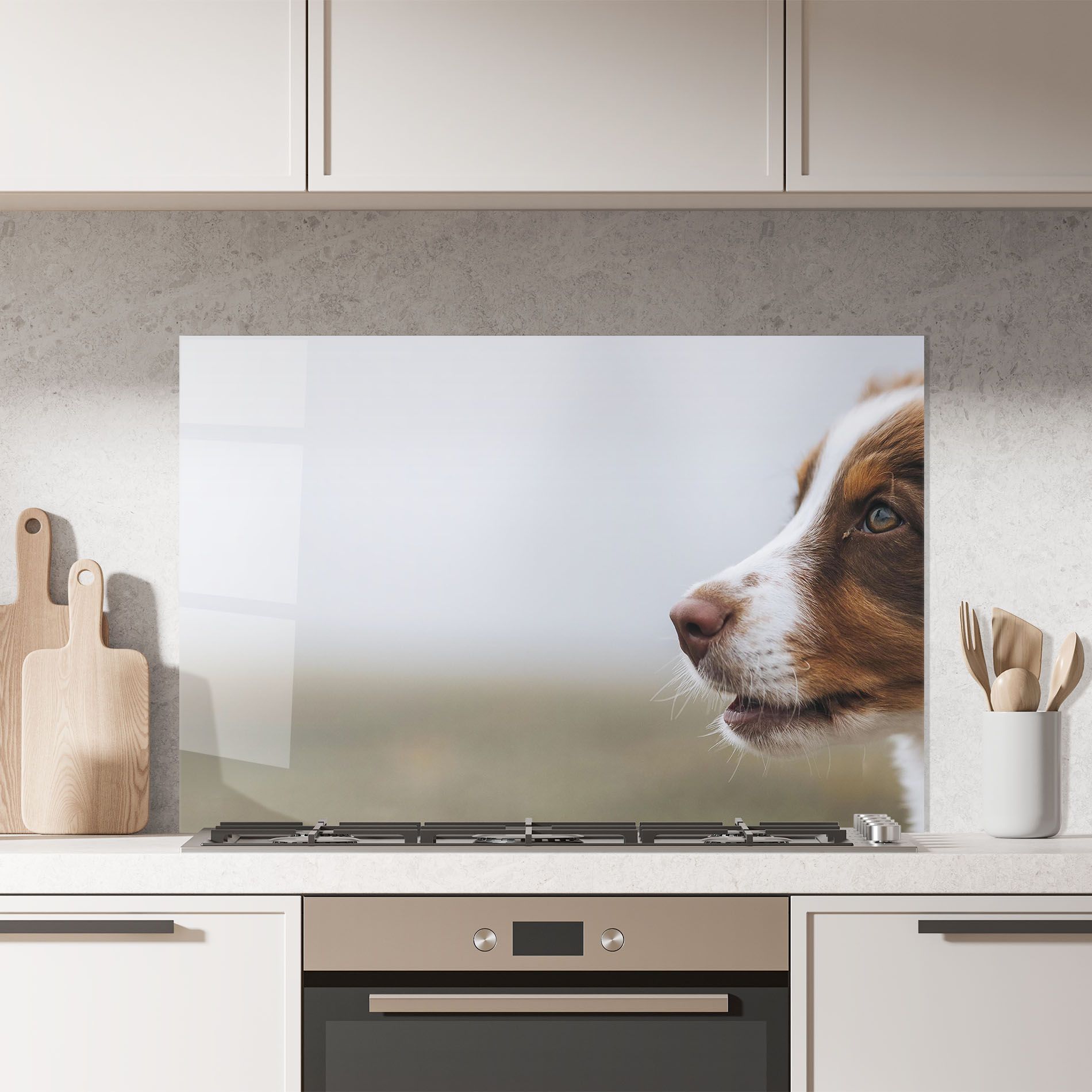 Brown White Dog mockup 7