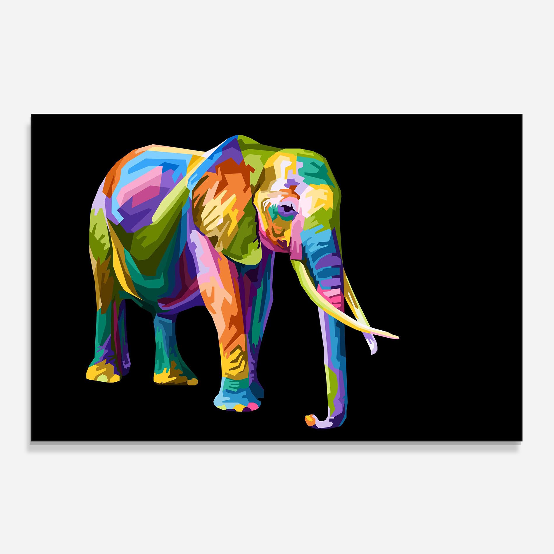 Colorful Elephant Art mockup 0
