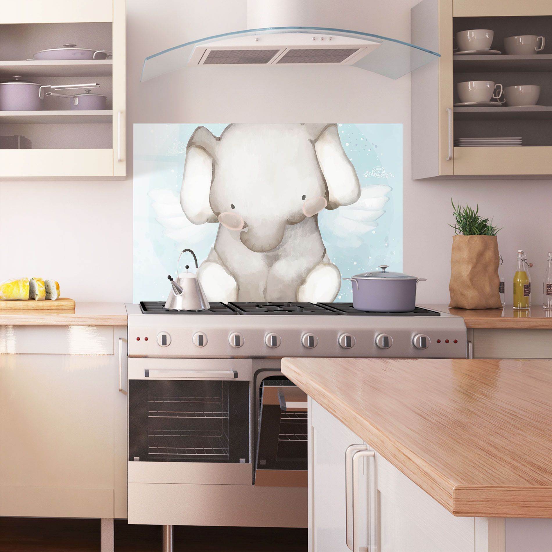 Elephant On Blue mockup 1