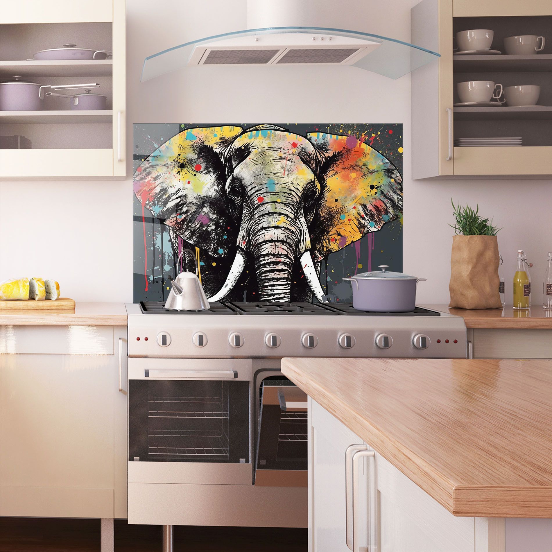 Elephant Portrait Art mockup 1
