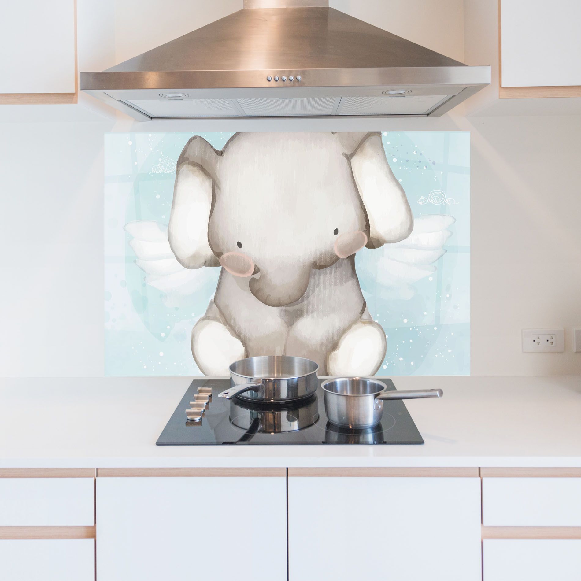 Elephant On Blue mockup 5