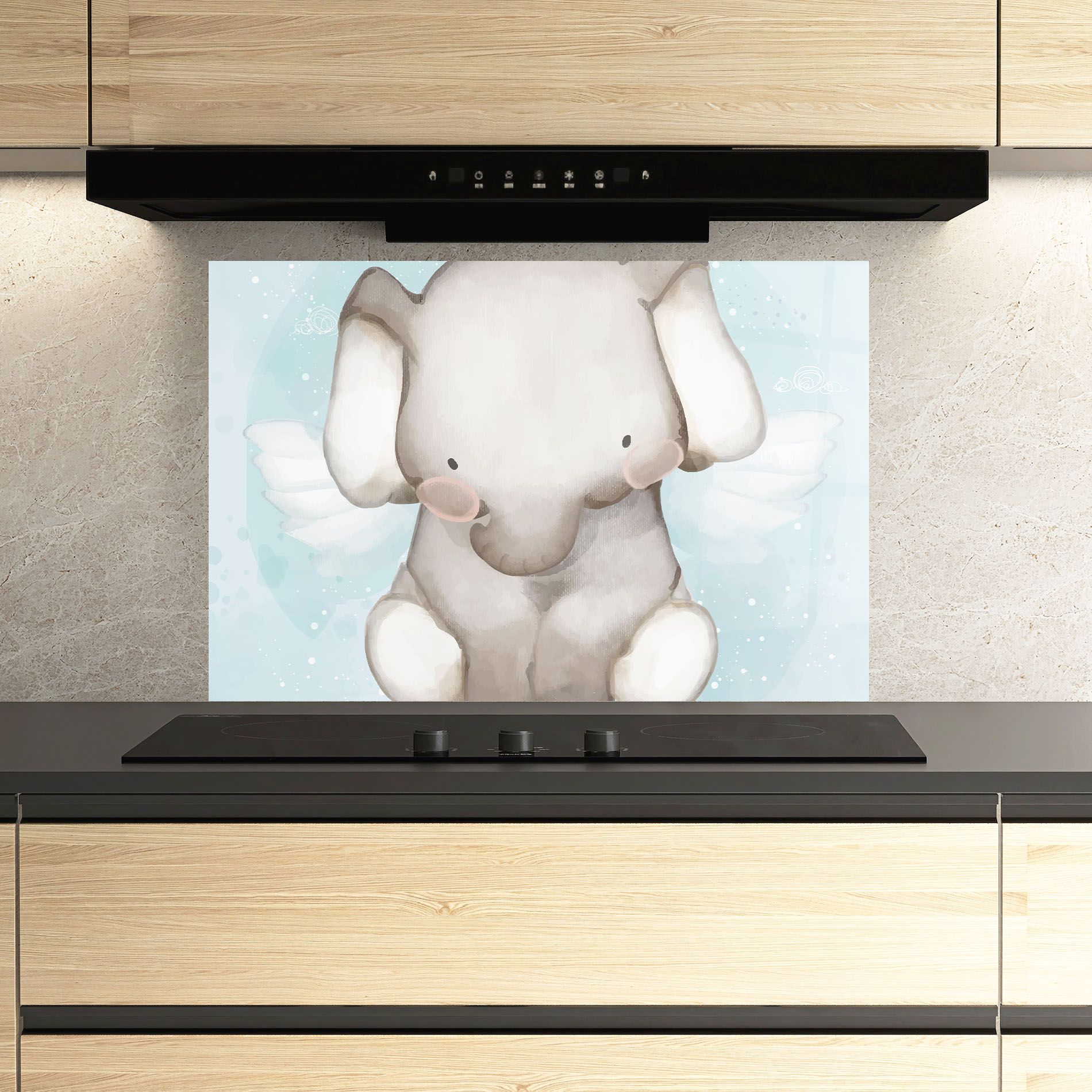 Elephant On Blue mockup 3