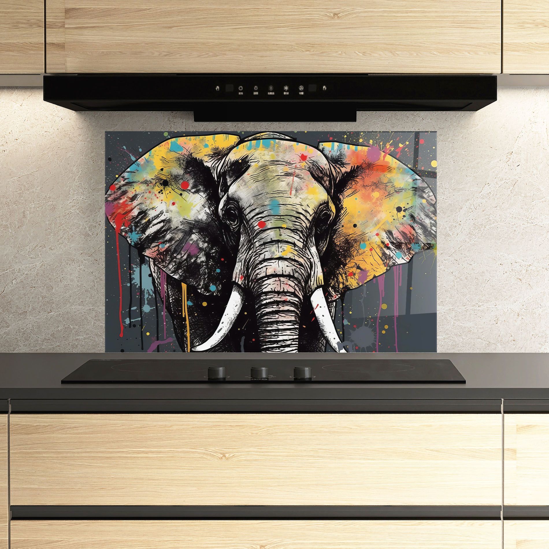 Elephant Portrait Art mockup 3