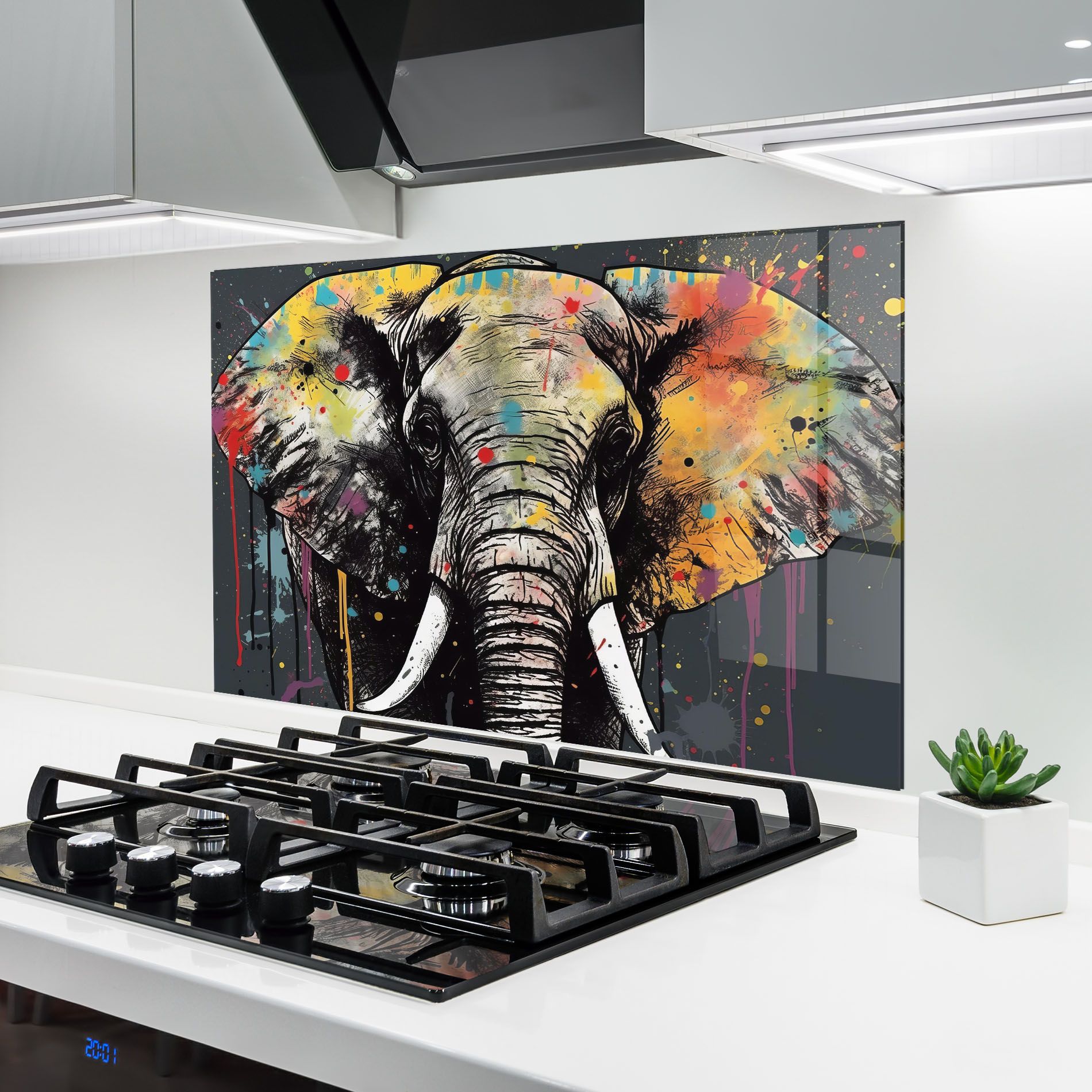 Elephant Portrait Art mockup 6