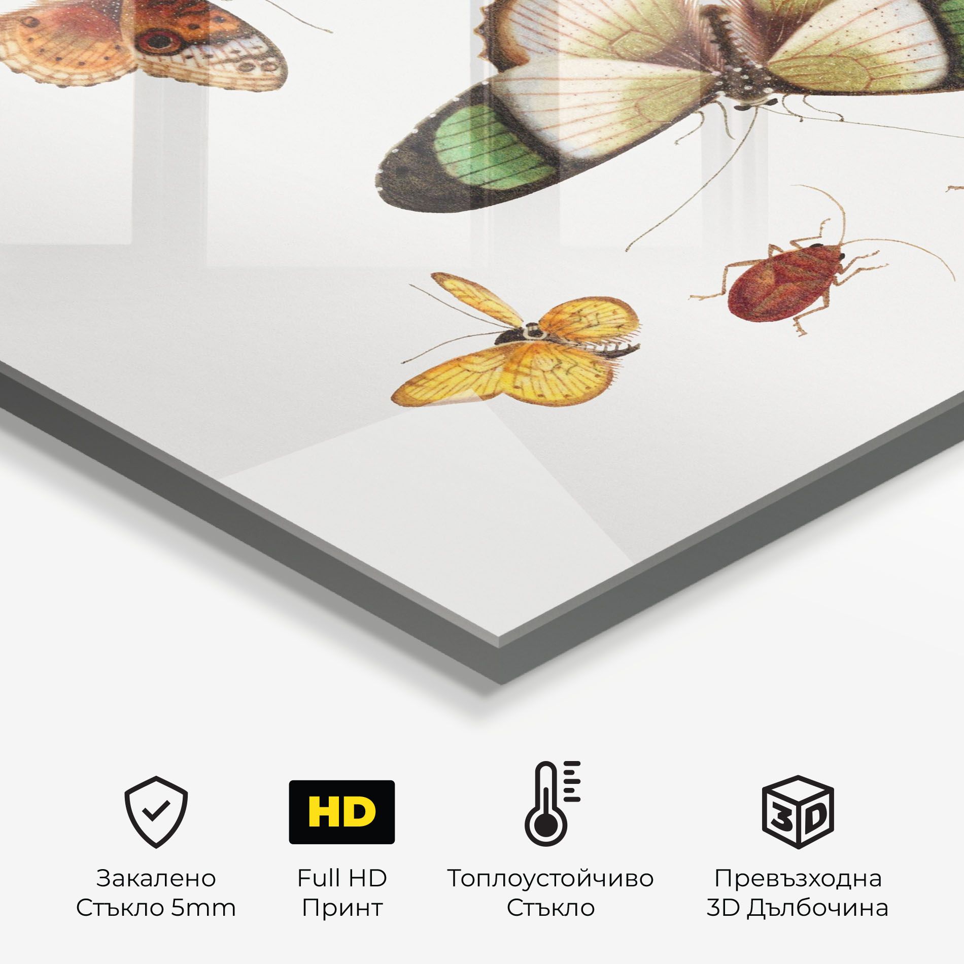 Green Cream Butterfly mockup 2