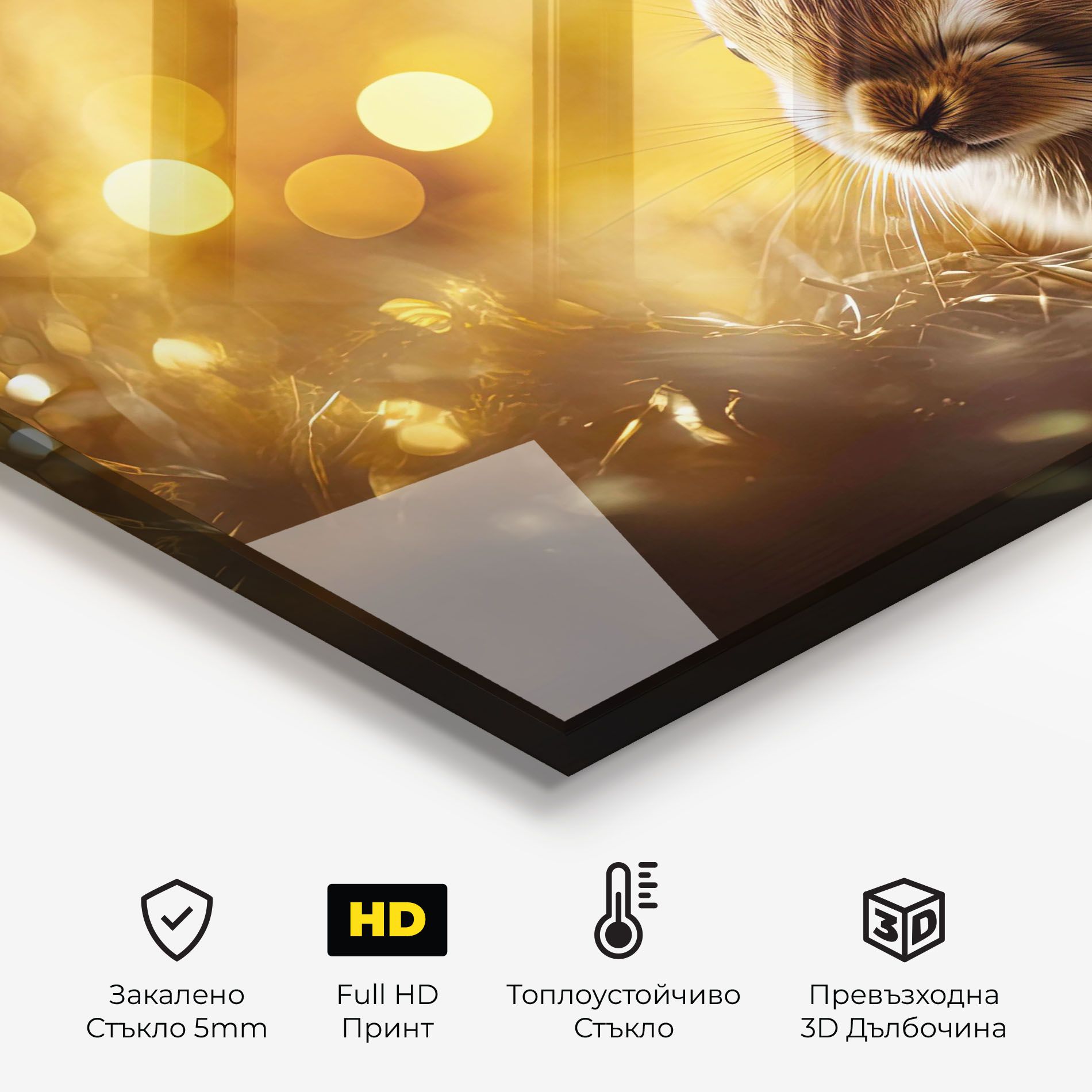 Gold Lights Bunny mockup 2