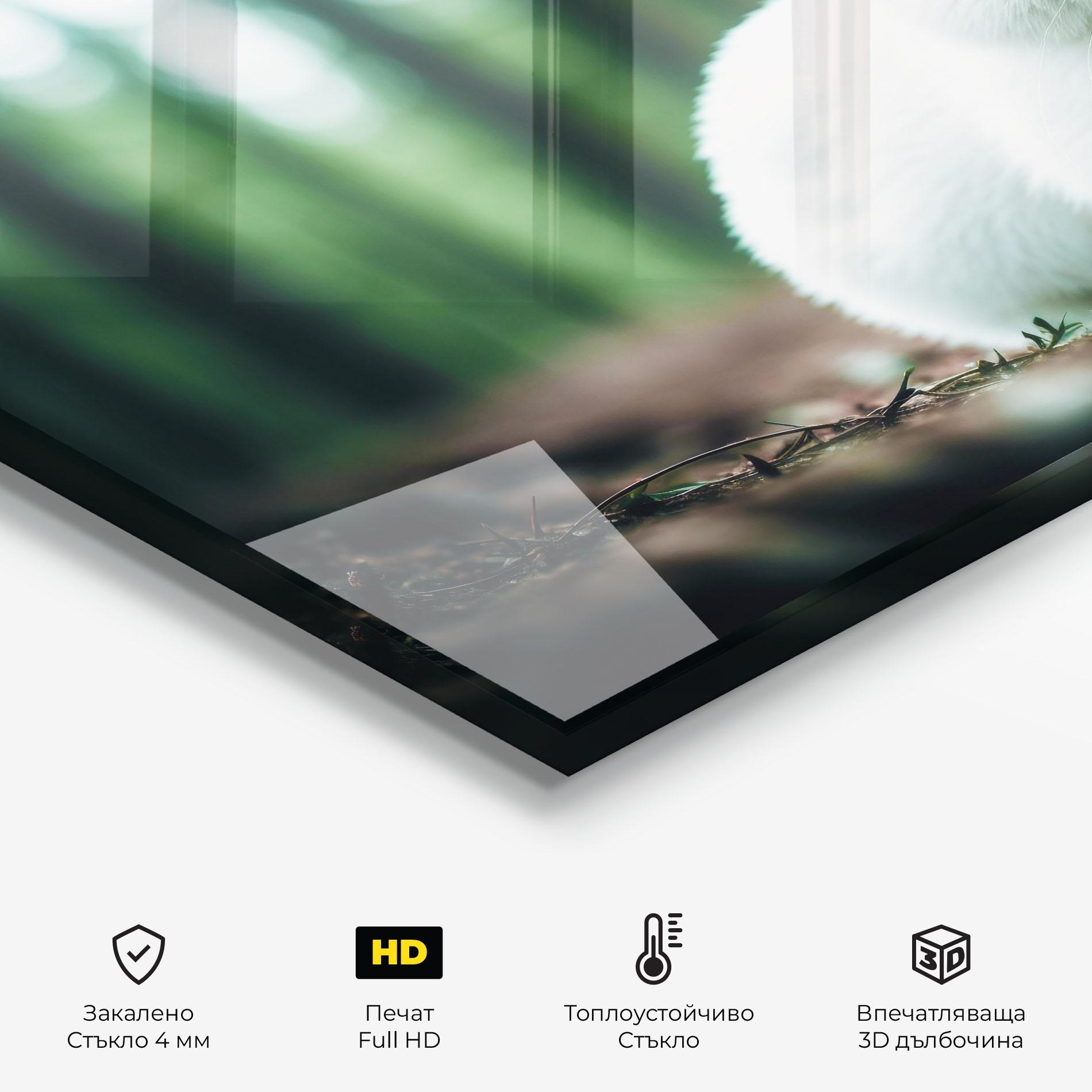 Стъклен панел за кухня Forest Bunny mockup 2