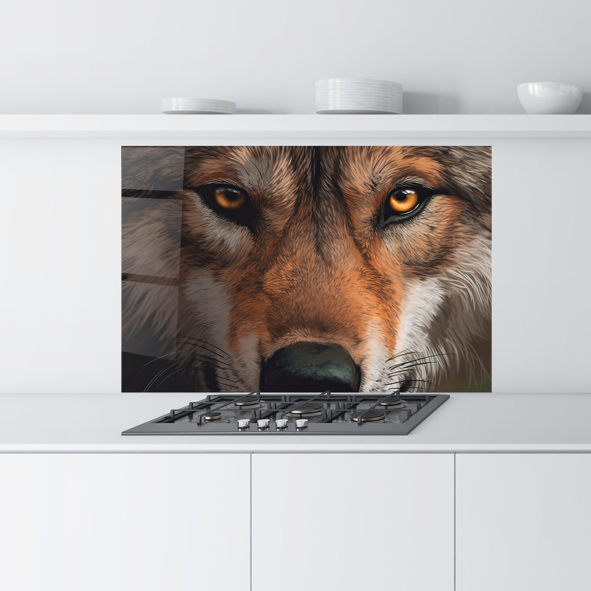 Close Up Wolf Eyes mockup 9