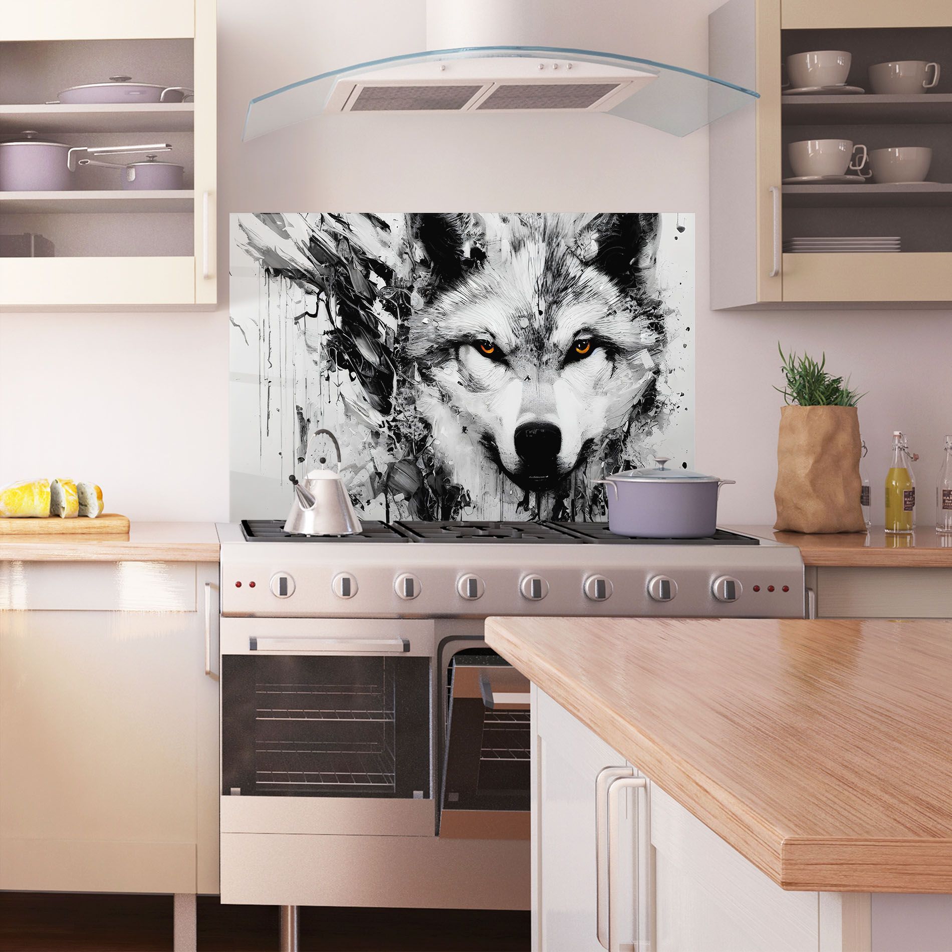 Grey Wolf Portrait mockup 1