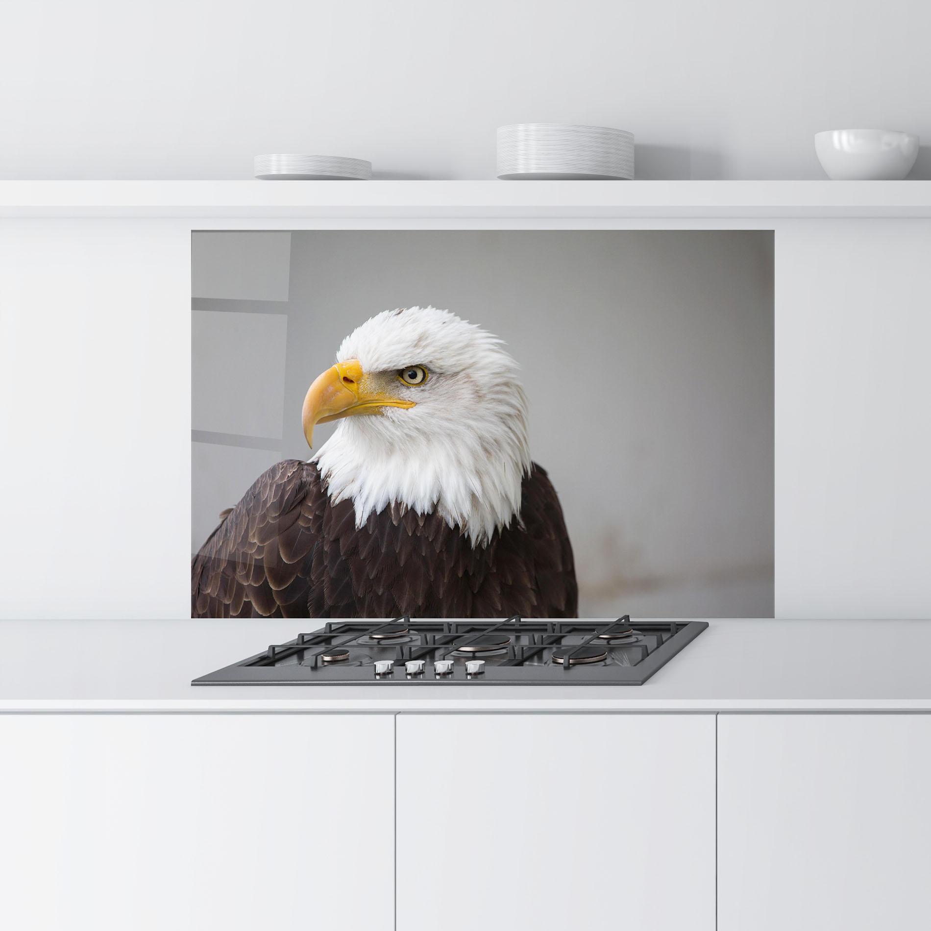Стъклен панел за кухня Beautiful Eagle mockup 9
