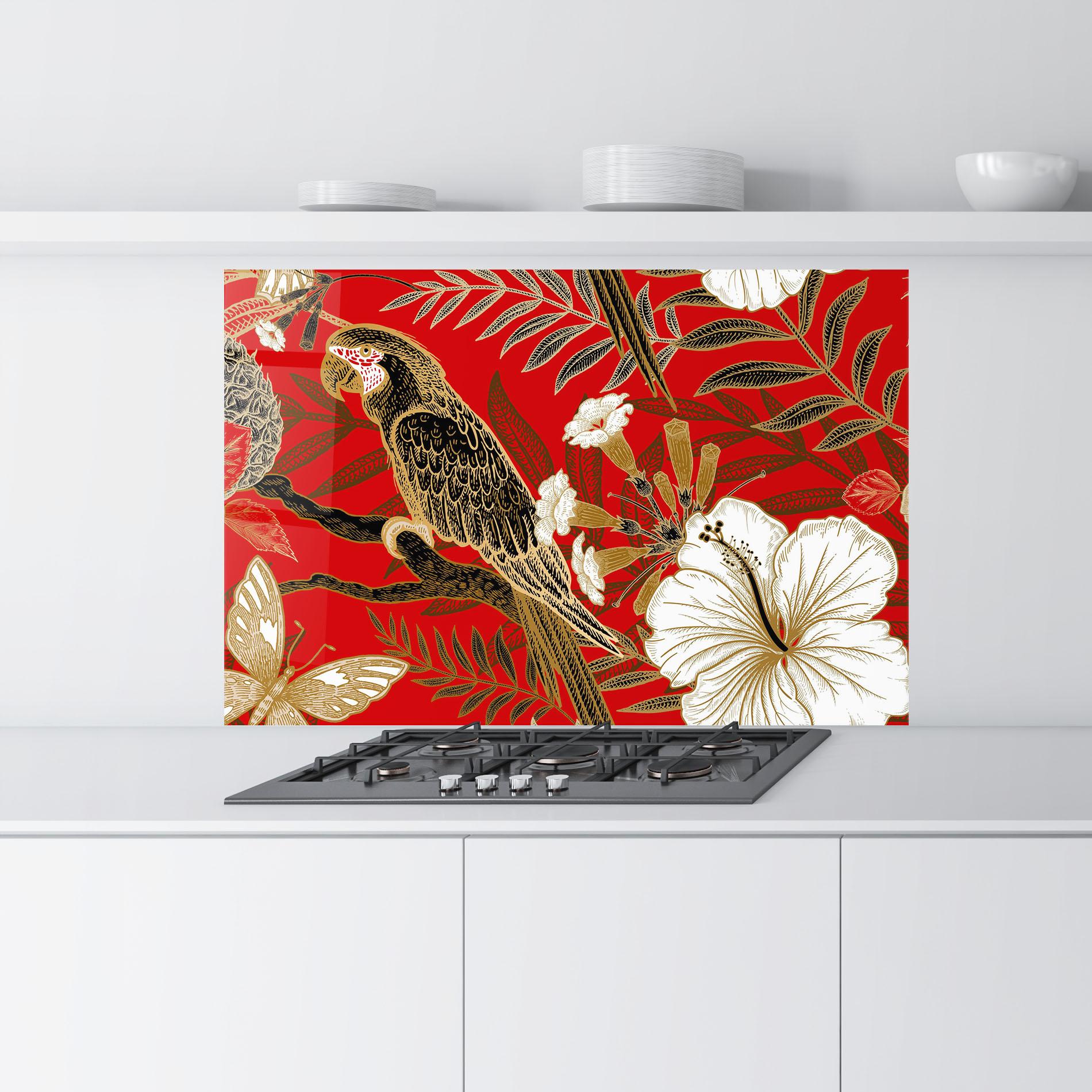 Стъклен панел за кухня Gold Red Carrot mockup 9