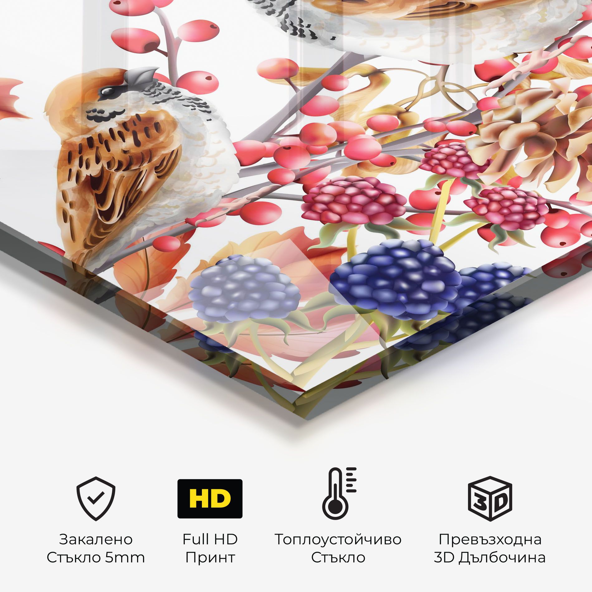 Birds And Berries mockup 2