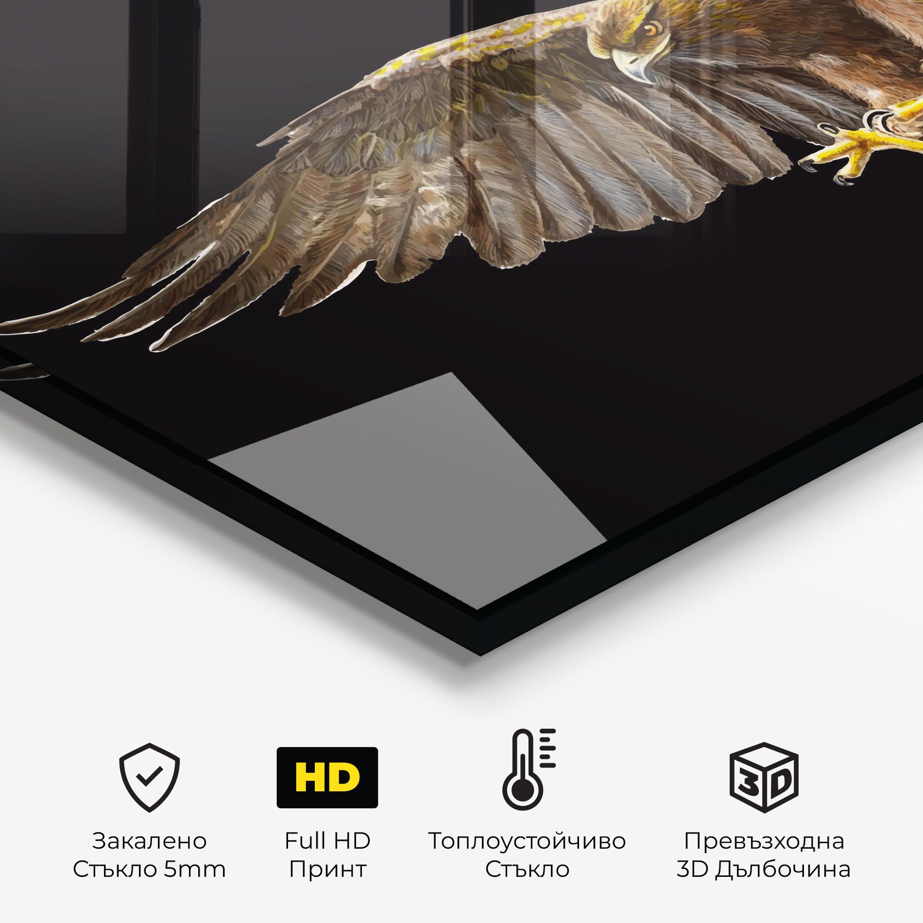Eagle On Black mockup 2