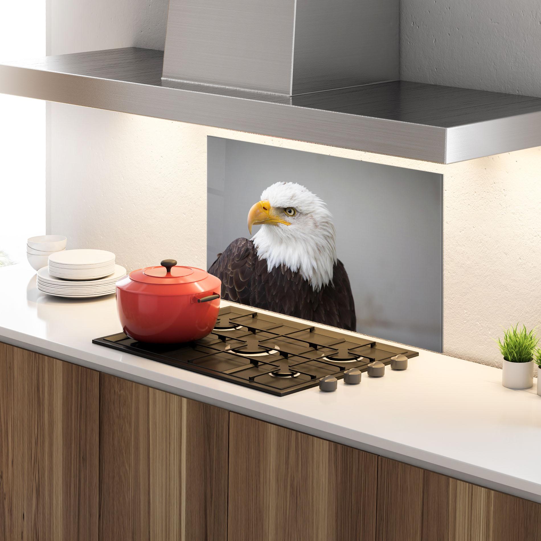 Стъклен панел за кухня Beautiful Eagle mockup 4
