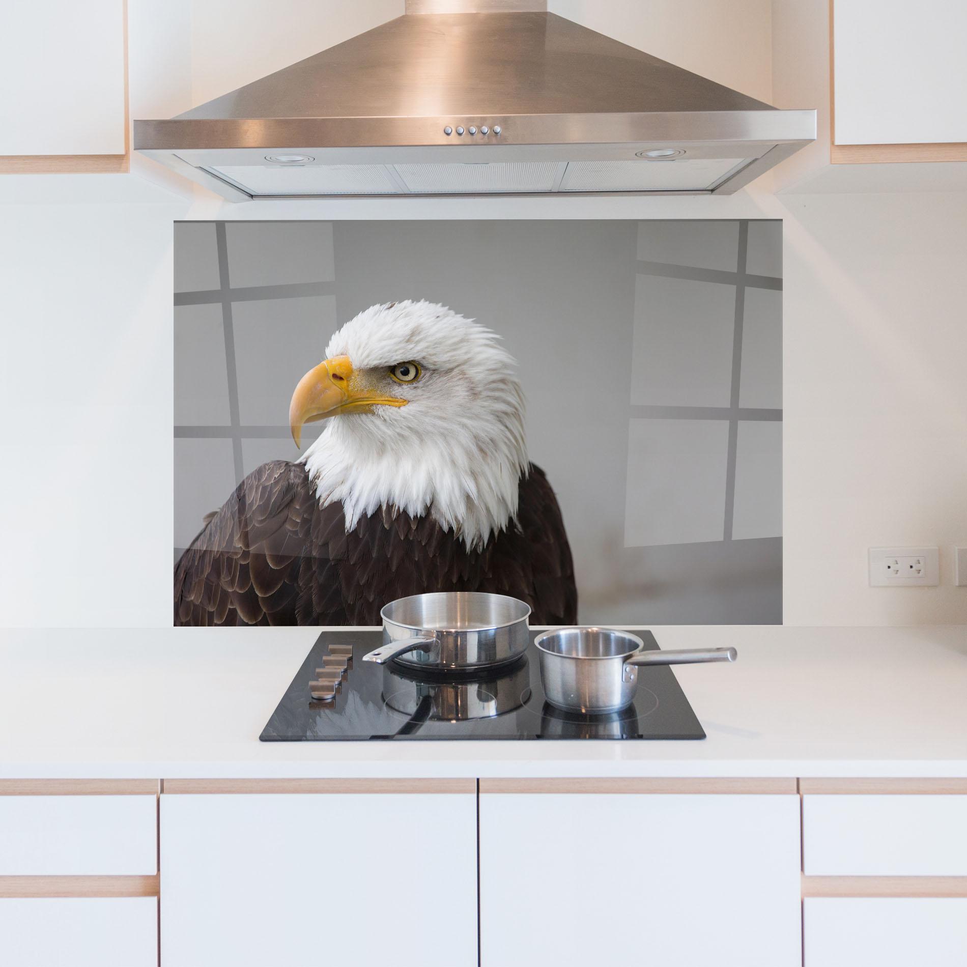 Стъклен панел за кухня Beautiful Eagle mockup 5