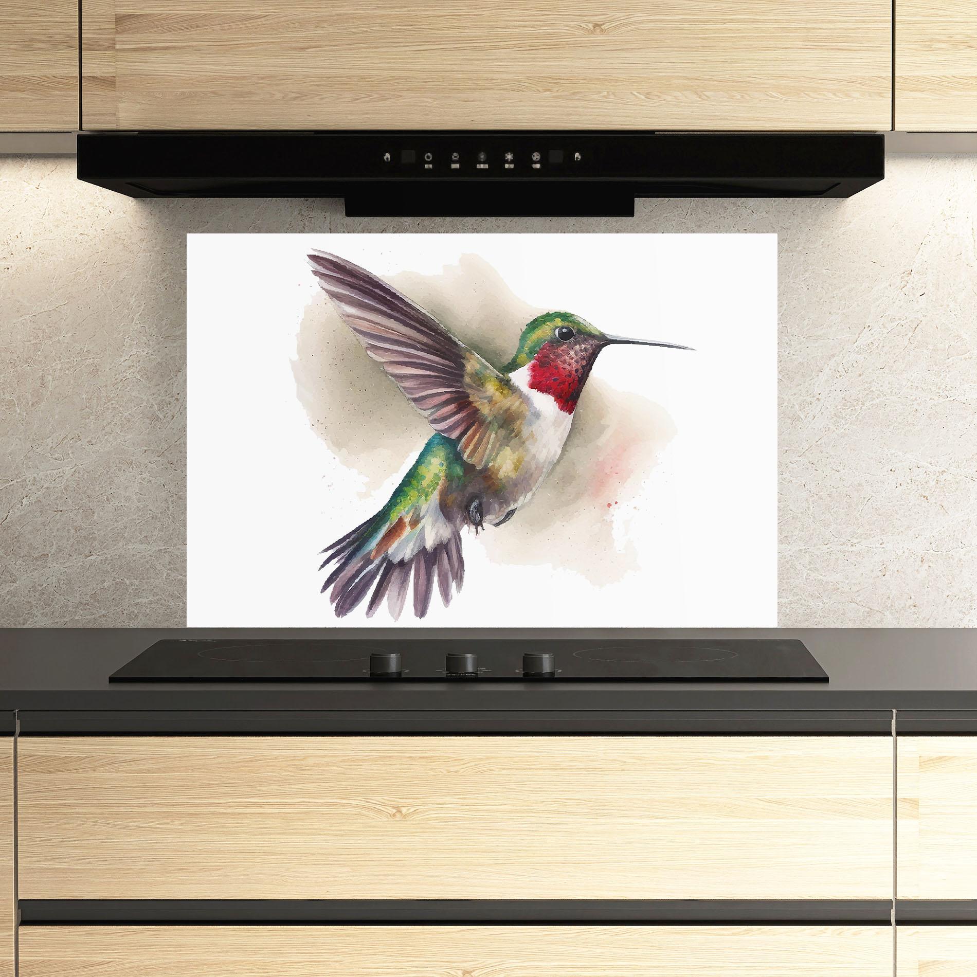 Стъклен панел за кухня Beautiful Bird mockup 3