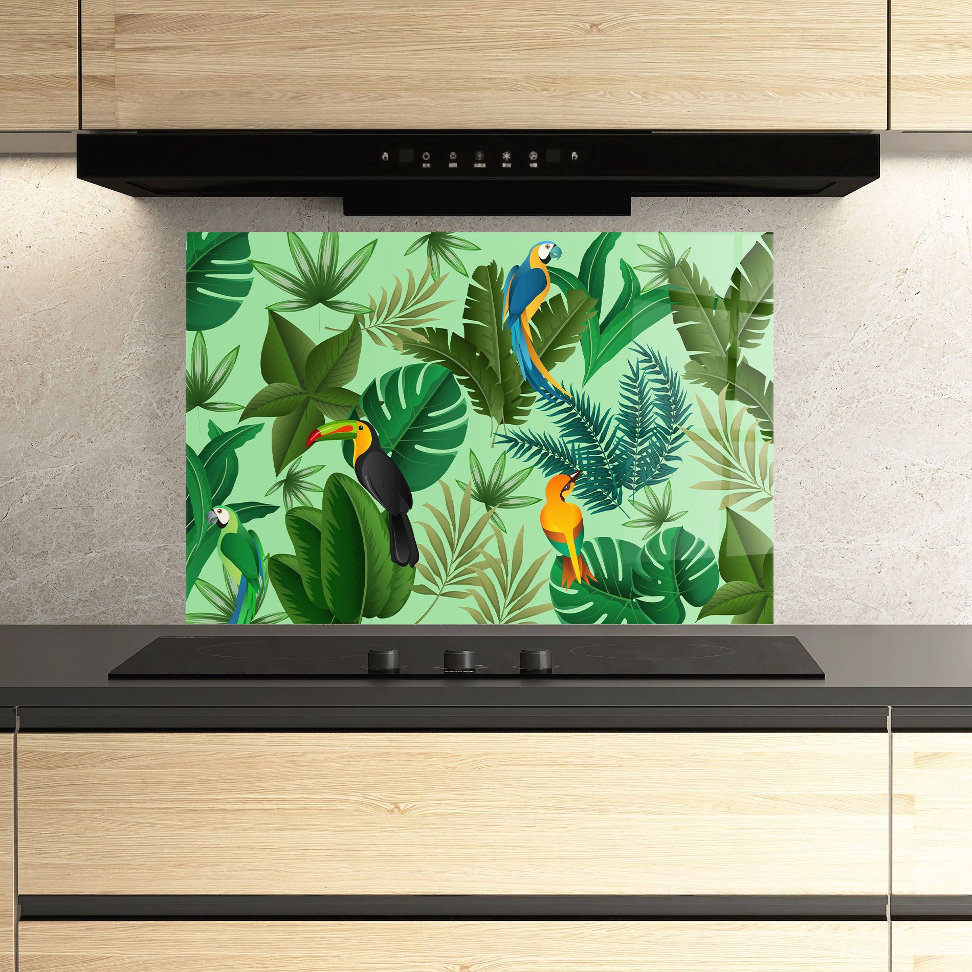 Green Jungle Birds mockup 3