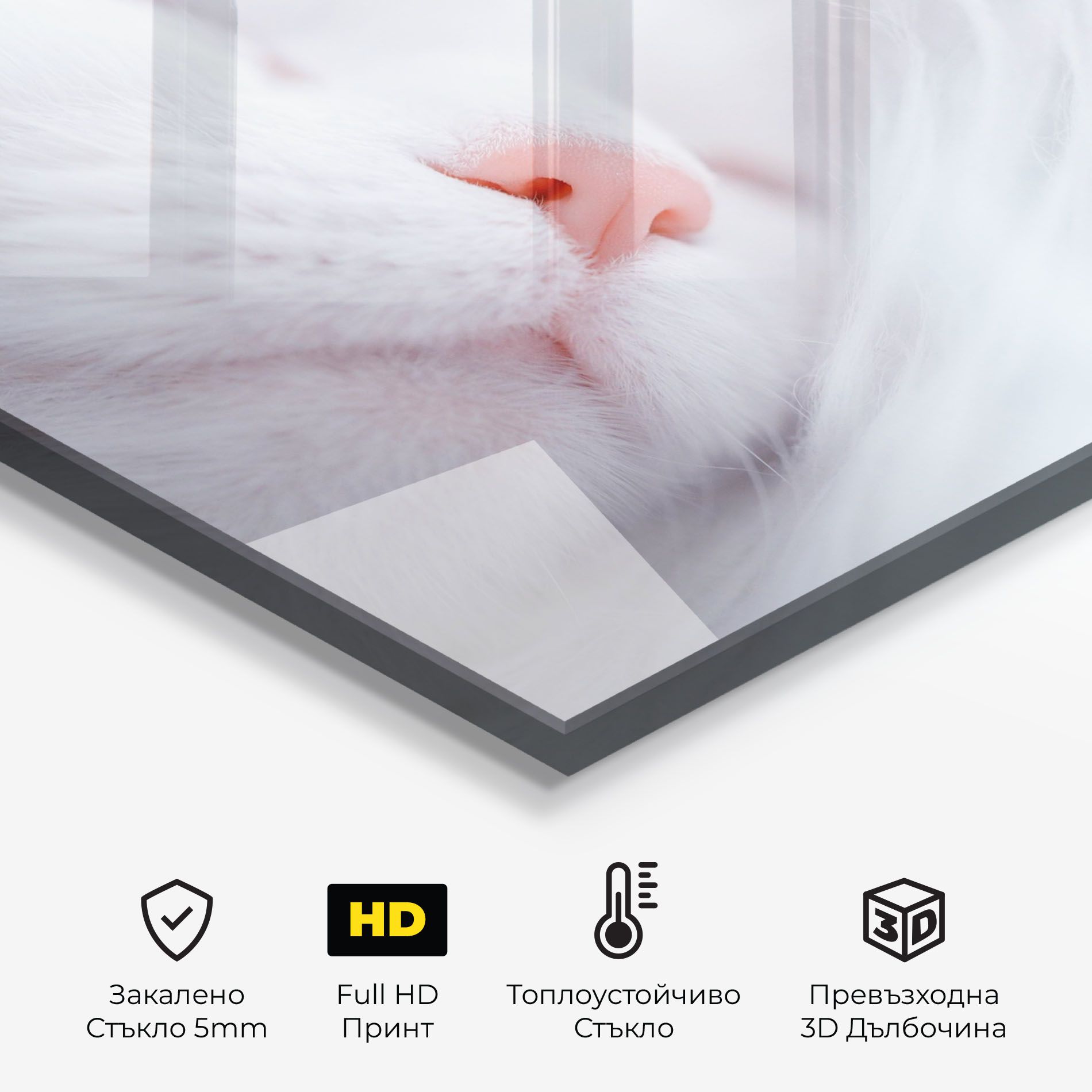 Dreamy White Cat mockup 2