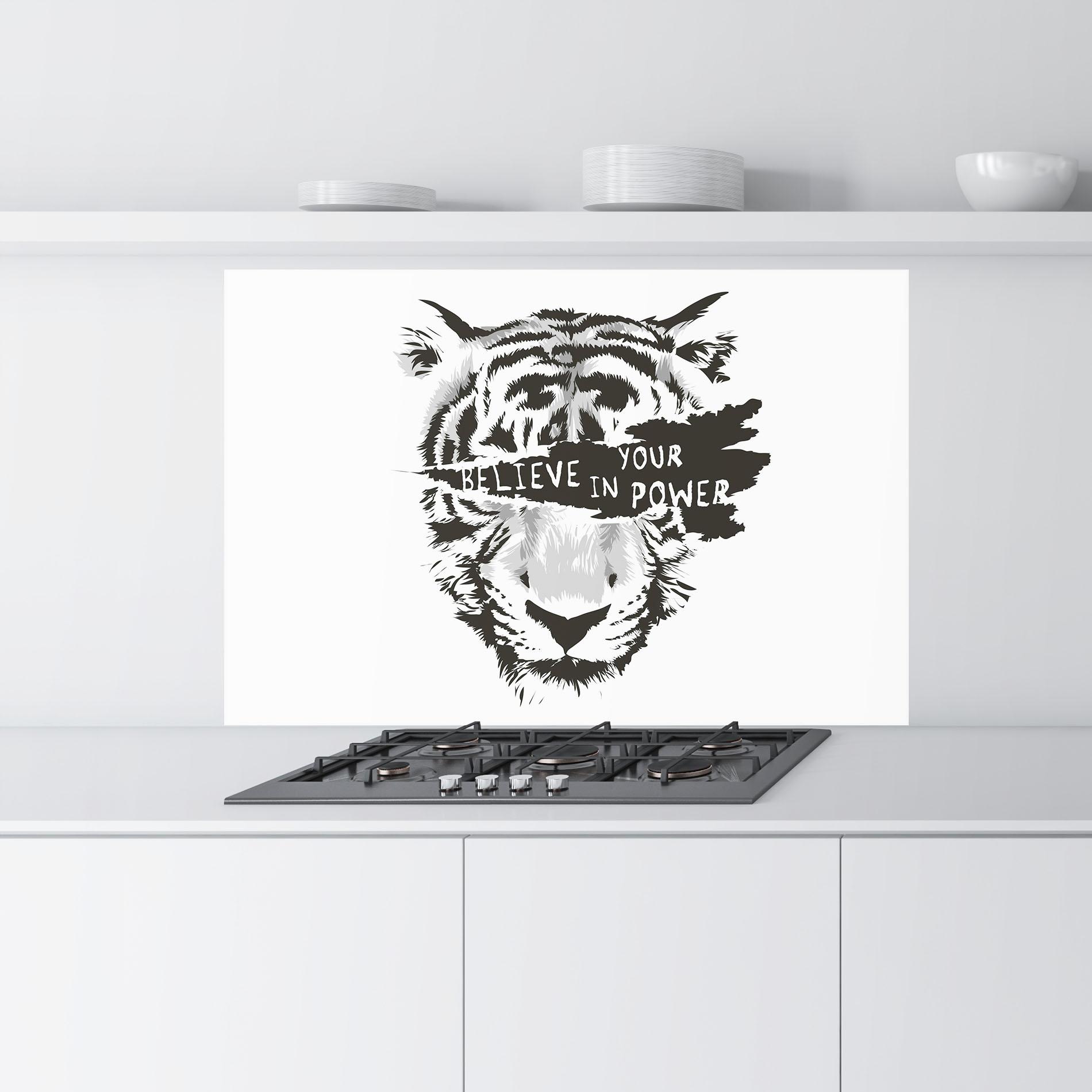 Стъклен панел за кухня Belive In Your Power mockup 9