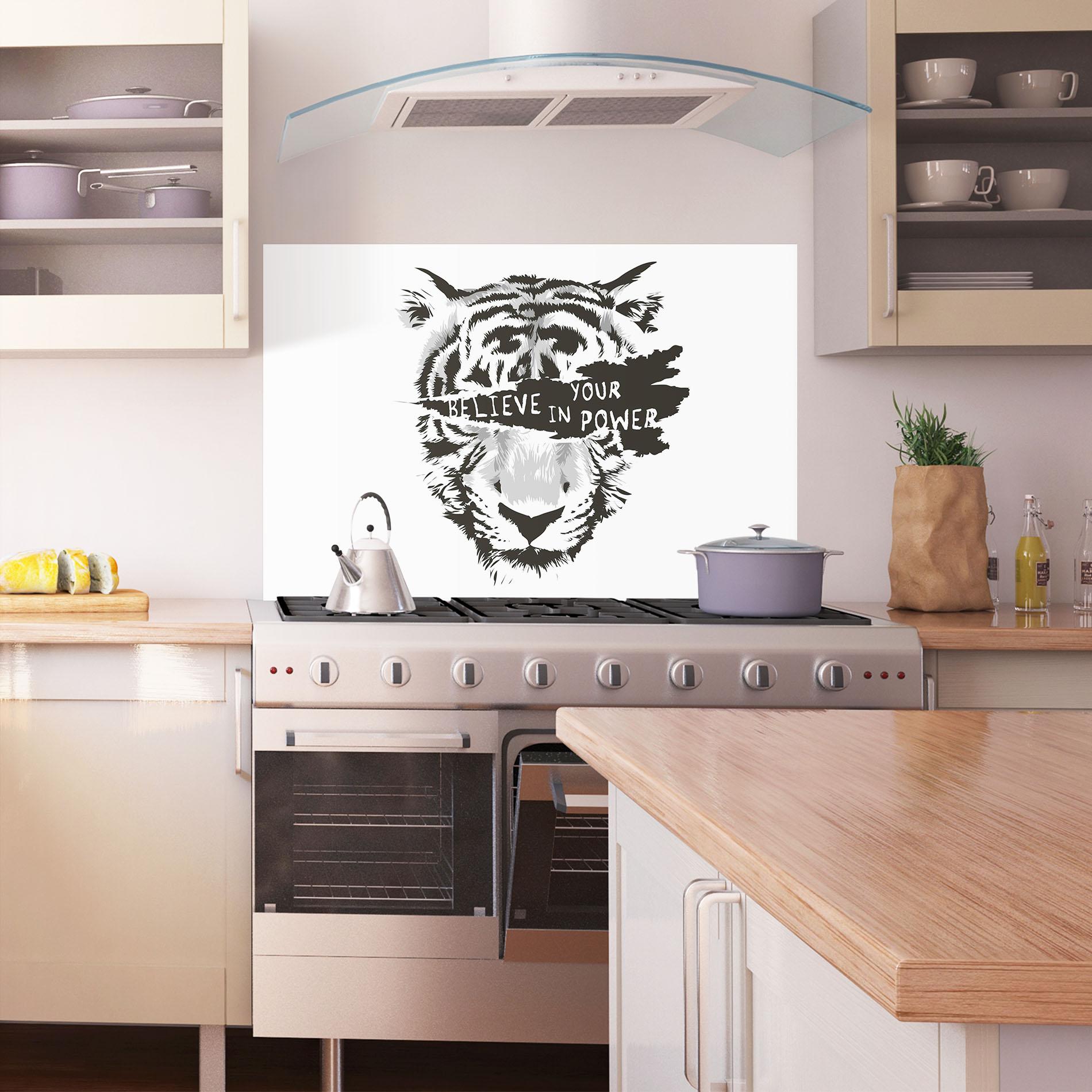 Стъклен панел за кухня Belive In Your Power mockup 1