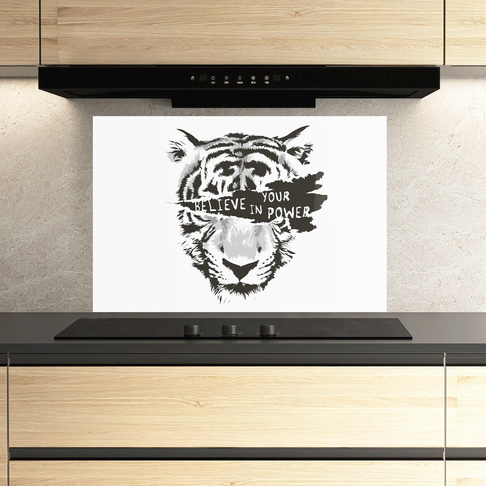 Стъклен панел за кухня Belive In Your Power mockup 3